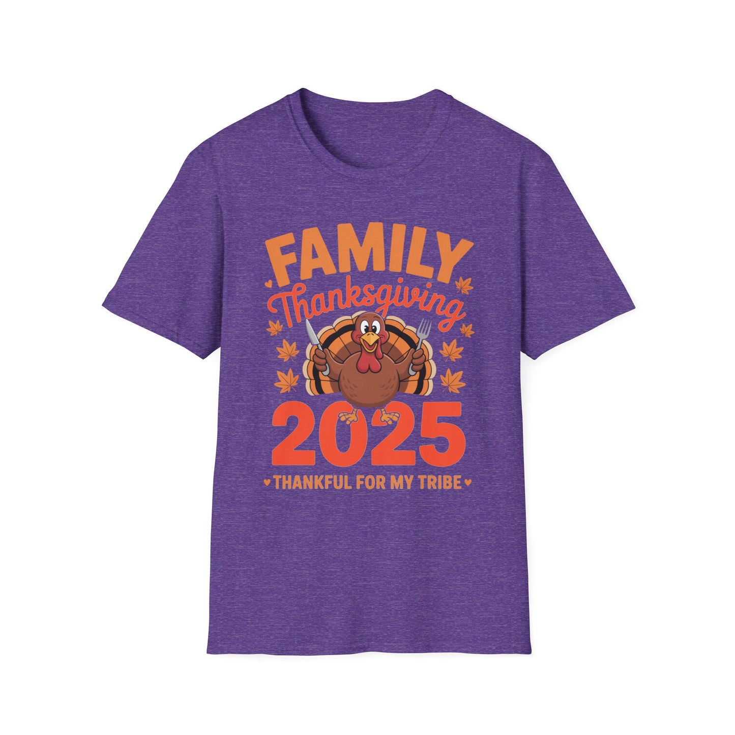 Thankful for My Tribe – Family Thanksgiving 2025 Short Sleeve Tee