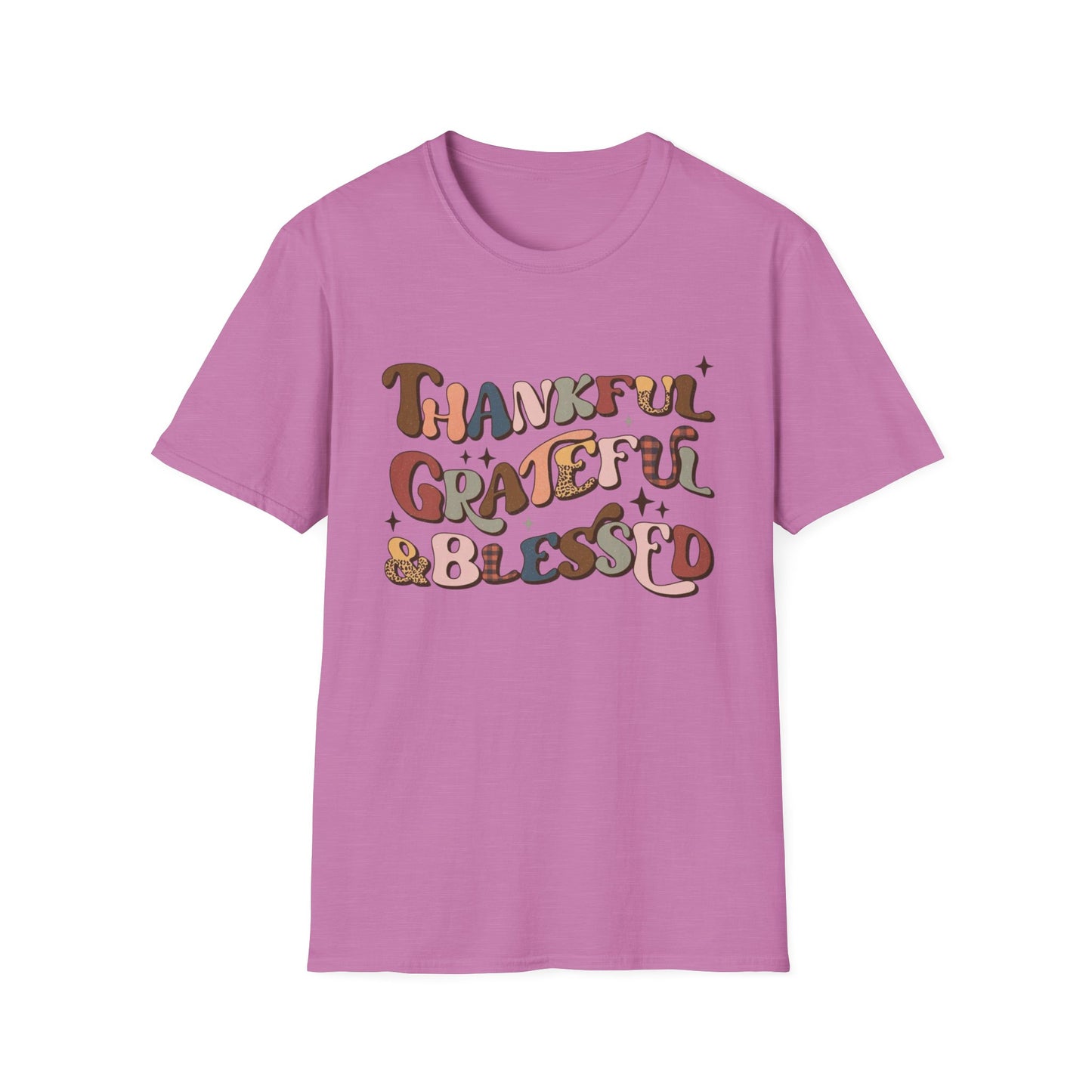 Thankful. Grateful. & Blessed. Short Sleeve Tee