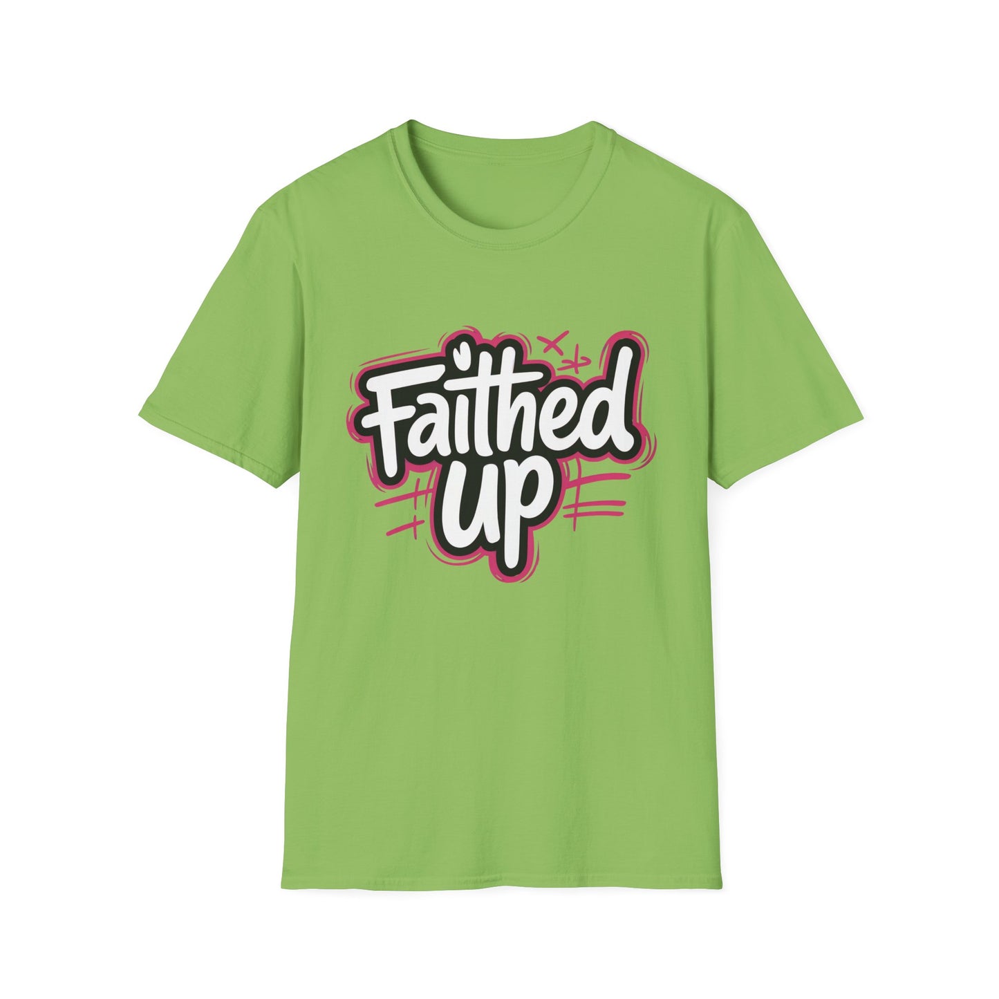 Faithed Up – Bold Faith T-Shirt PINK