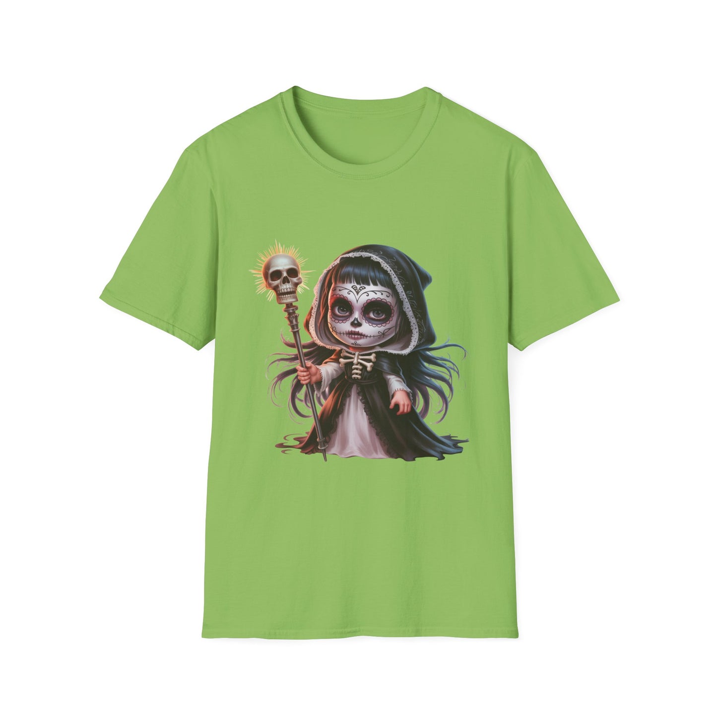 Reverent Gothic T-Shirt, Sacred Halloween Tee, Sugar Skull Shirt, Day of the Dead Top, Gothic Fantasy Clothing