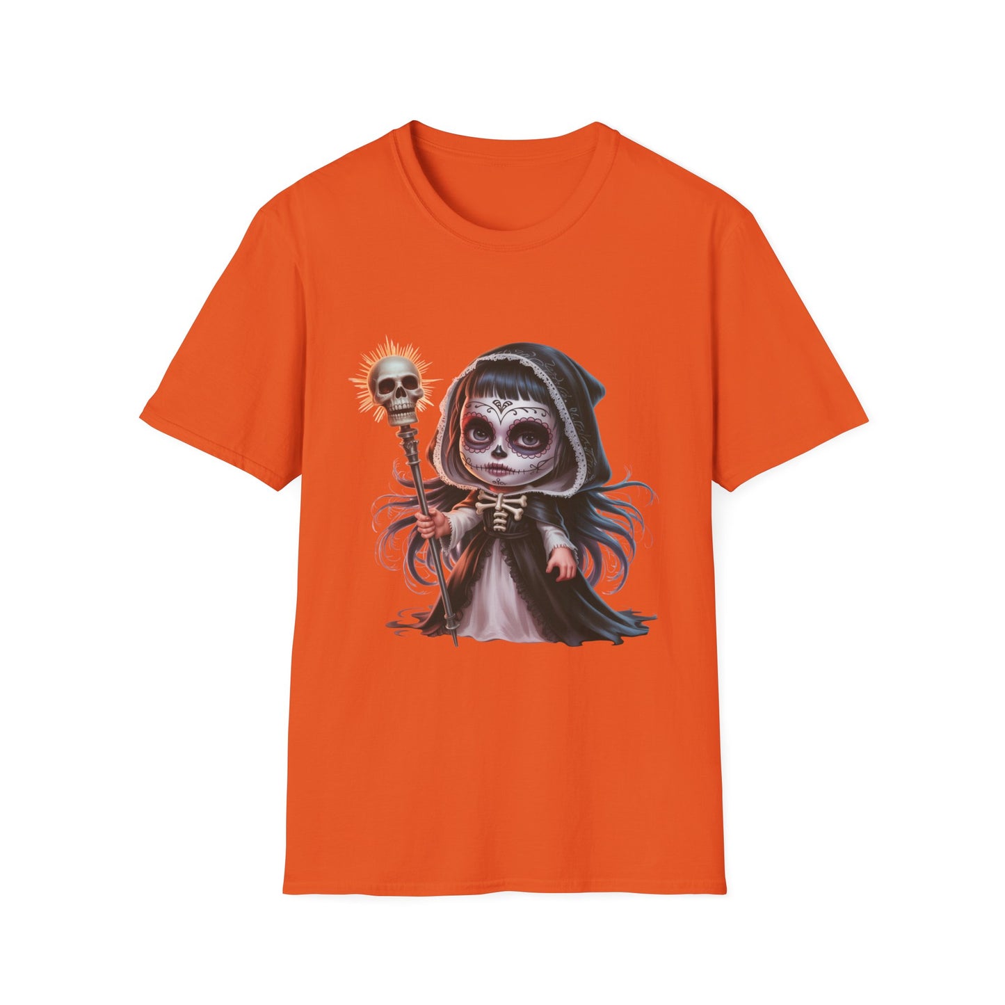 Reverent Gothic T-Shirt, Sacred Halloween Tee, Sugar Skull Shirt, Day of the Dead Top, Gothic Fantasy Clothing