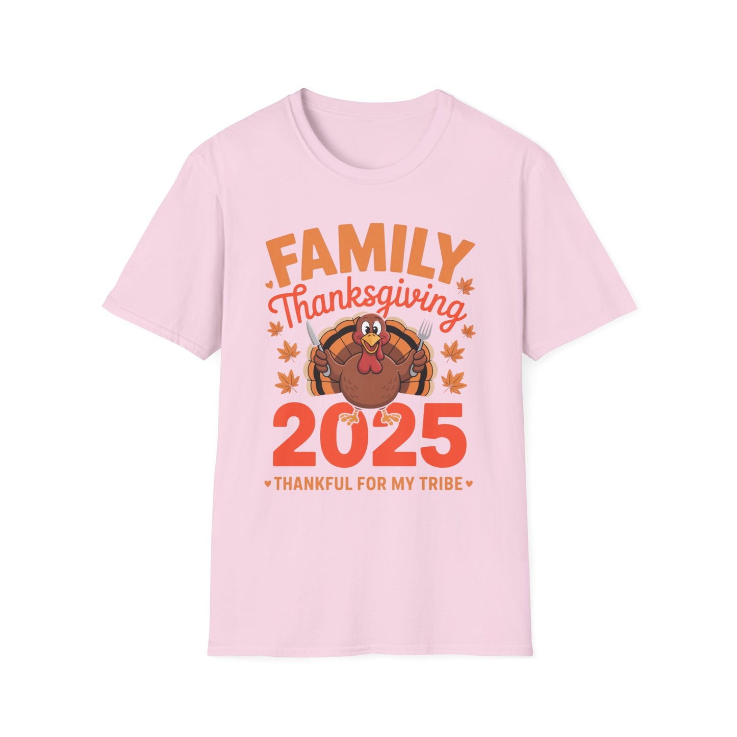 Thankful for My Tribe – Family Thanksgiving 2025 Short Sleeve Tee