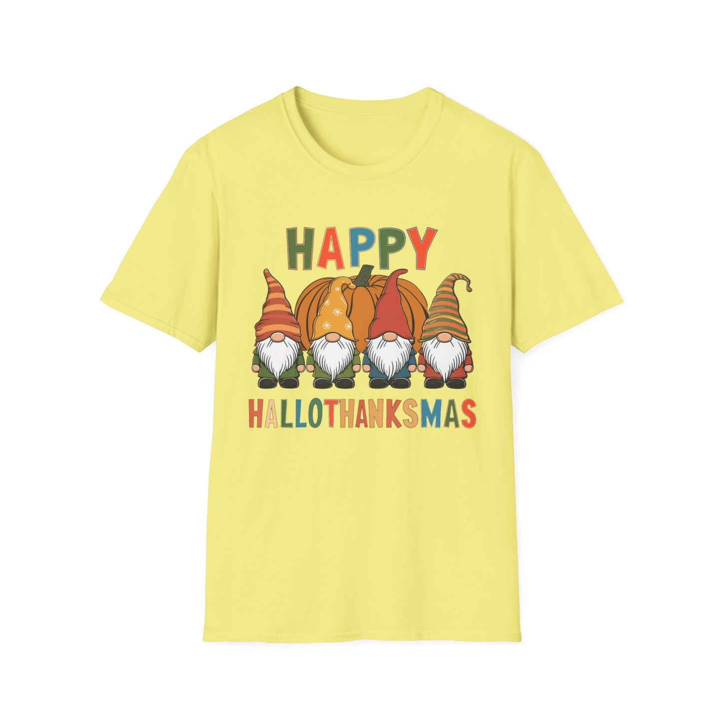 Happy HalloThanksMas – Gnome Squad Edition Short Sleeve Tee