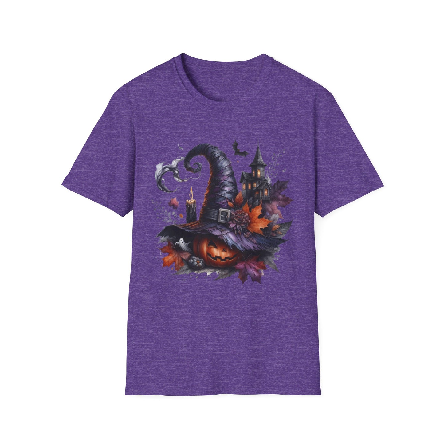 “Haunted Harvest” Tee – Witch Hat & Pumpkin Edition
