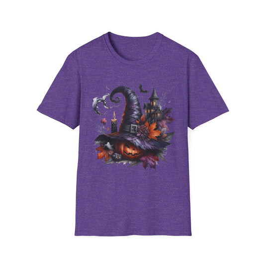 “Haunted Harvest” Tee – Witch Hat & Pumpkin Edition
