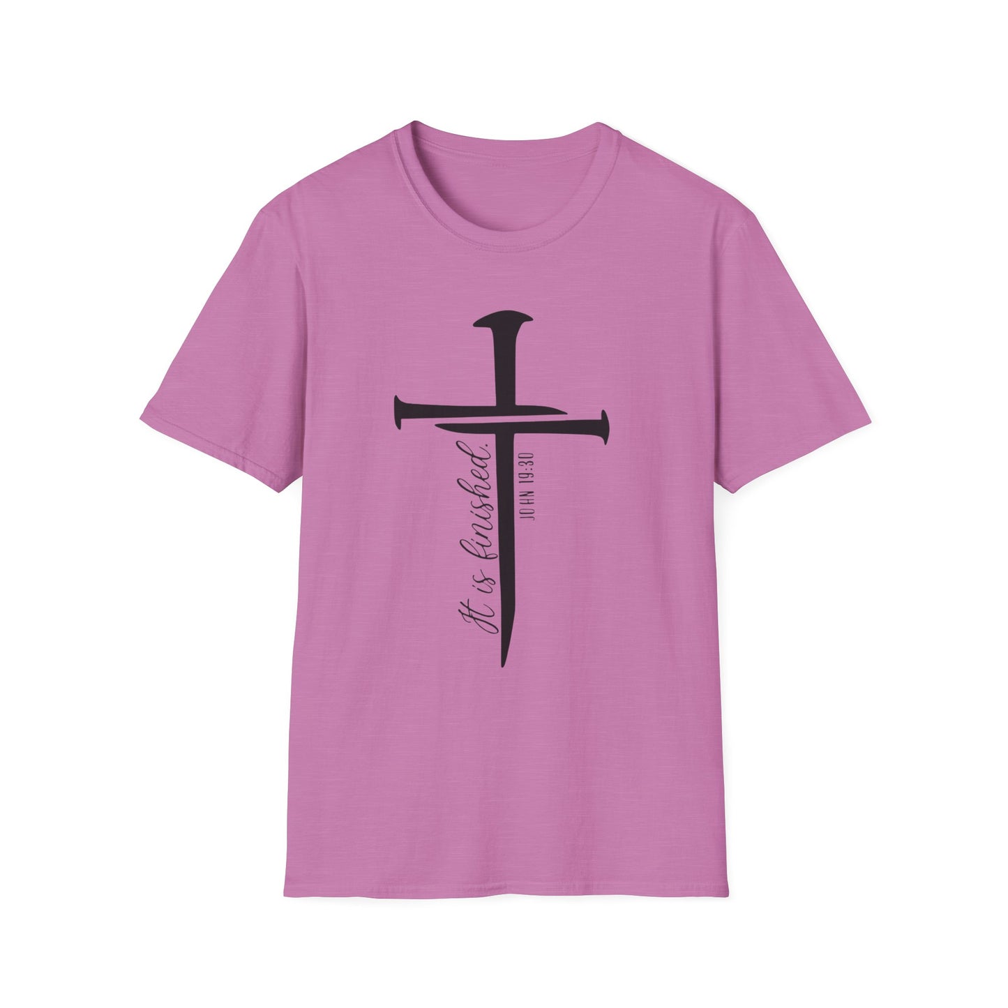 It Is Finished Tee – John 19:30 Nail Cross Edition