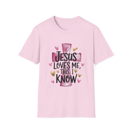 Jesus Loves Me Tee – Heart & Cross Edition