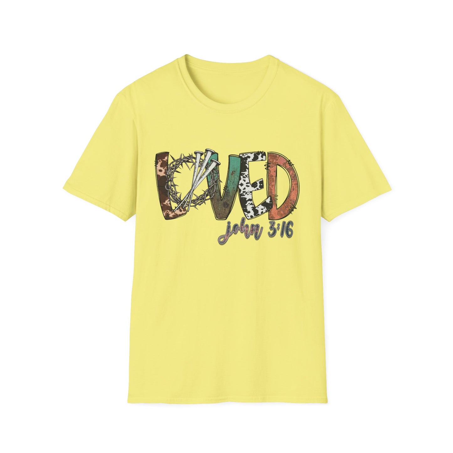 LOVED – John 3:16 Textured Faith Tee