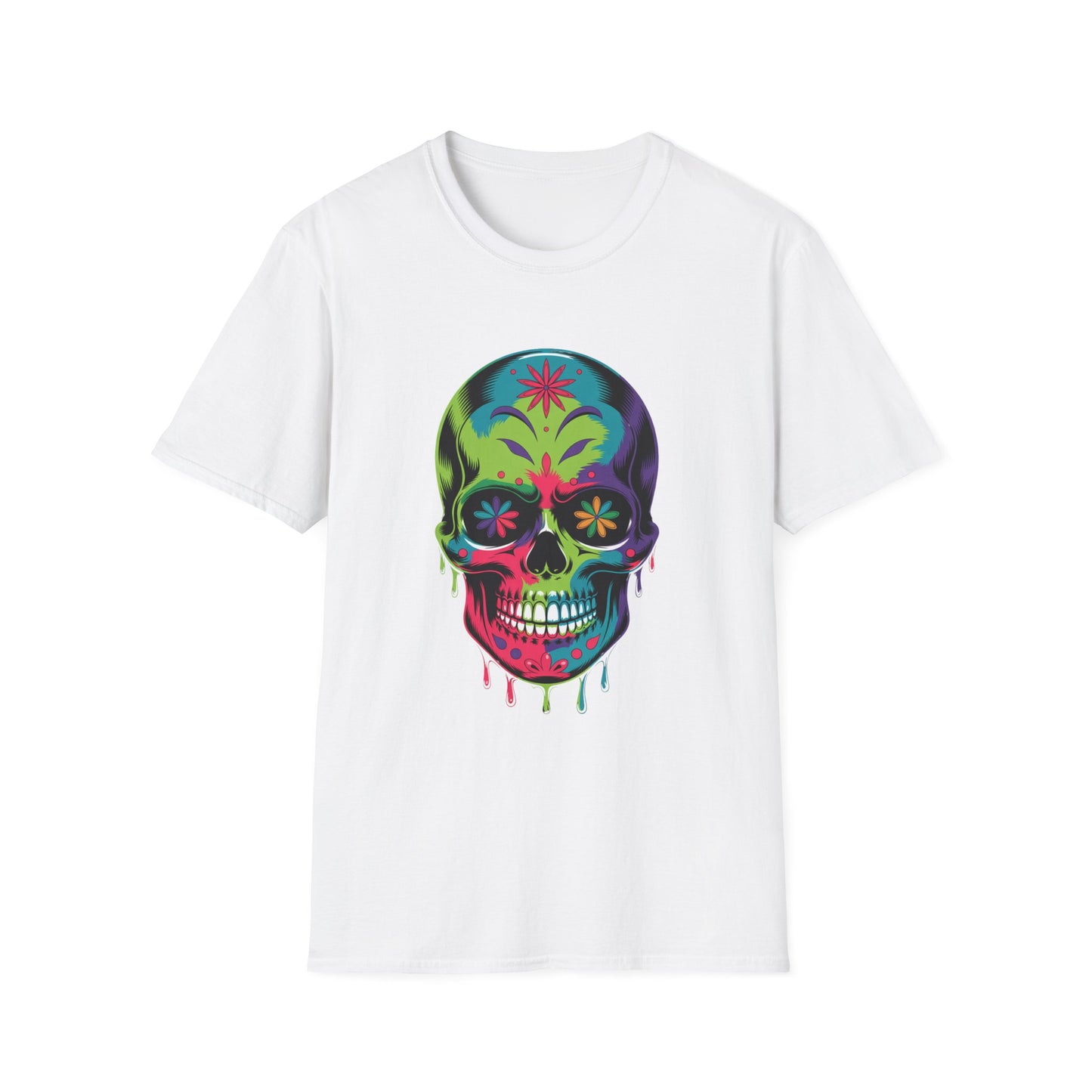 Floral Fade Skull Graphic Tee