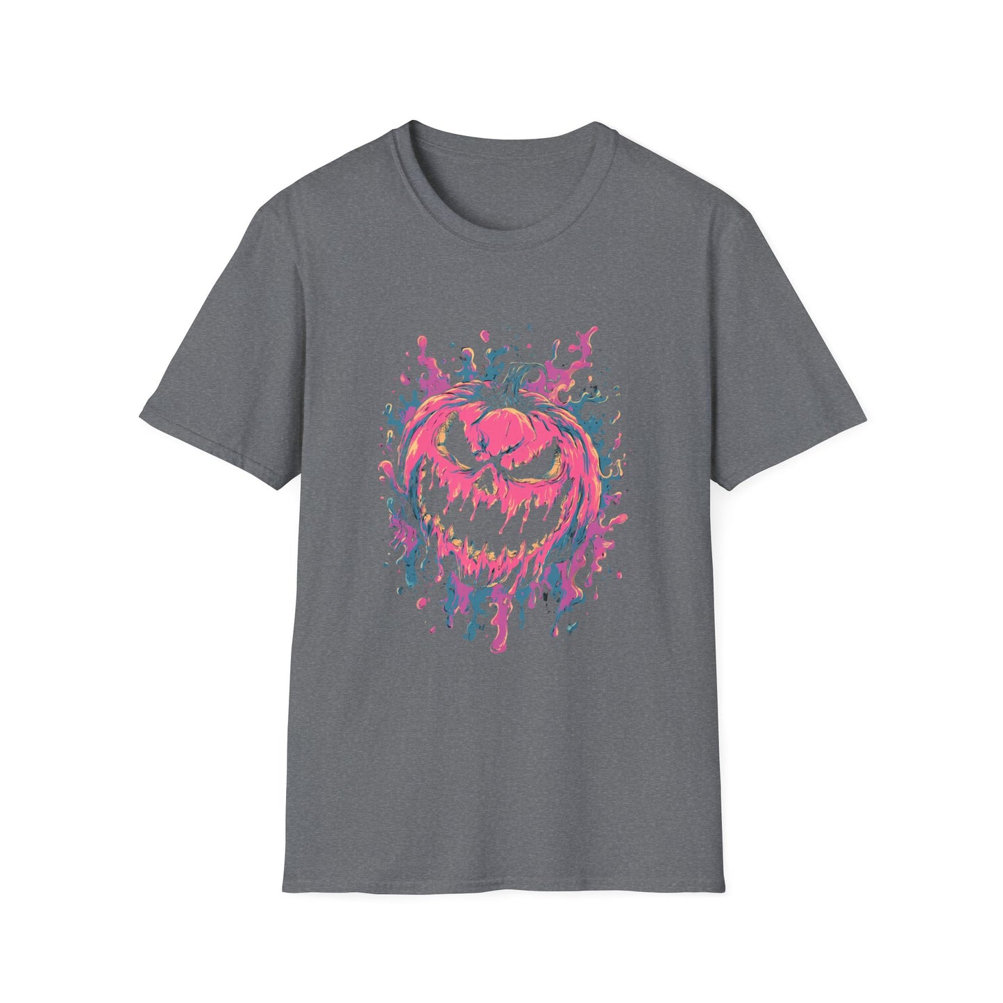 Neon Pumpkin Halloween Tee