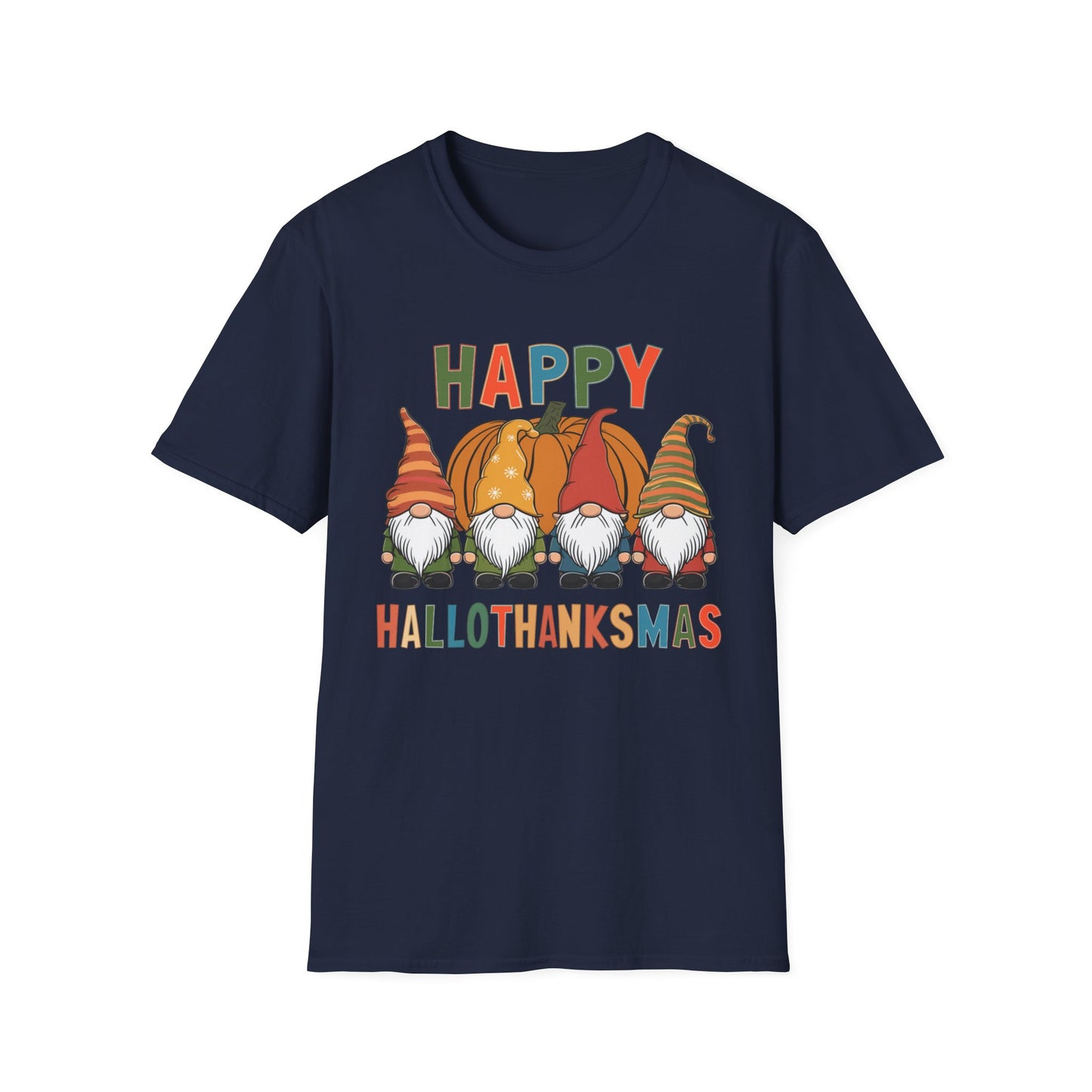 Happy HalloThanksMas – Gnome Squad Edition Short Sleeve Tee
