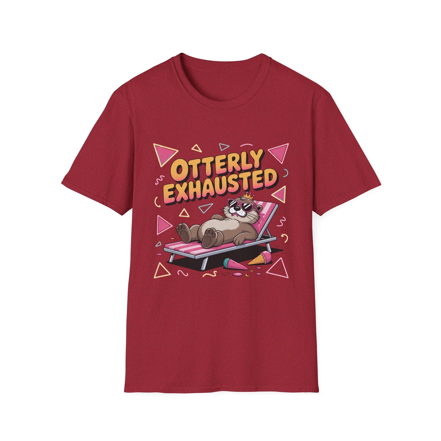 Otterly Exhausted Tee – Crowned, Crashed, and Cute