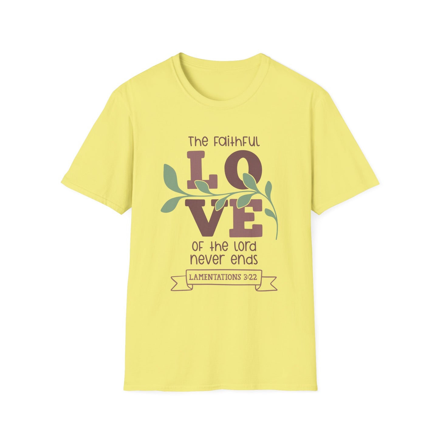 Faithful Love Tee – Lamentations 3:22 Vine Edition