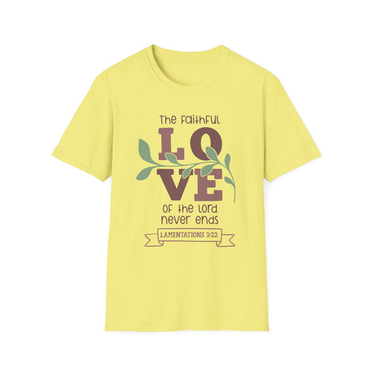 Faithful Love Tee – Lamentations 3:22 Vine Edition