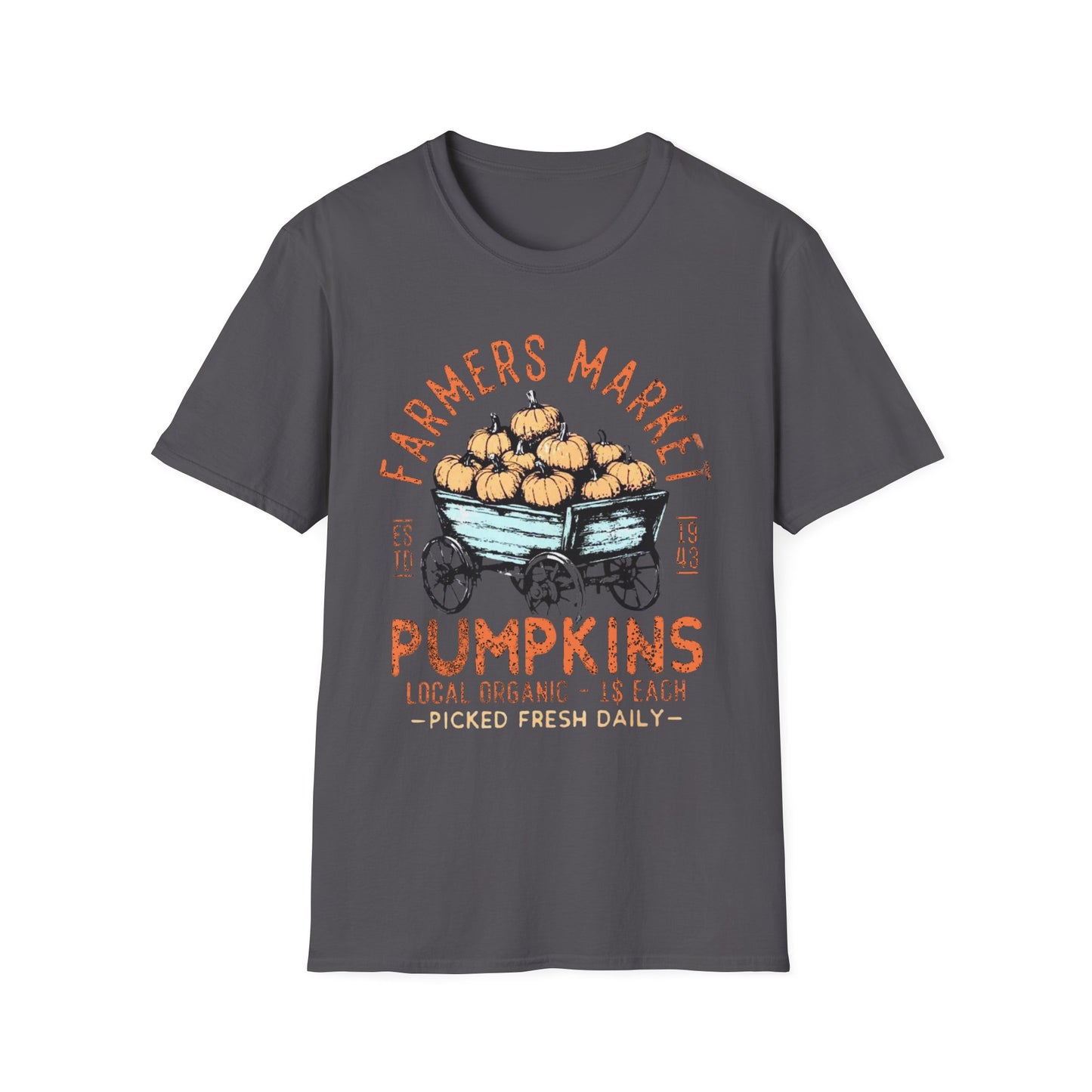 “Farmers Market Pumpkin Cart” Tee – Est. 1943 Edition