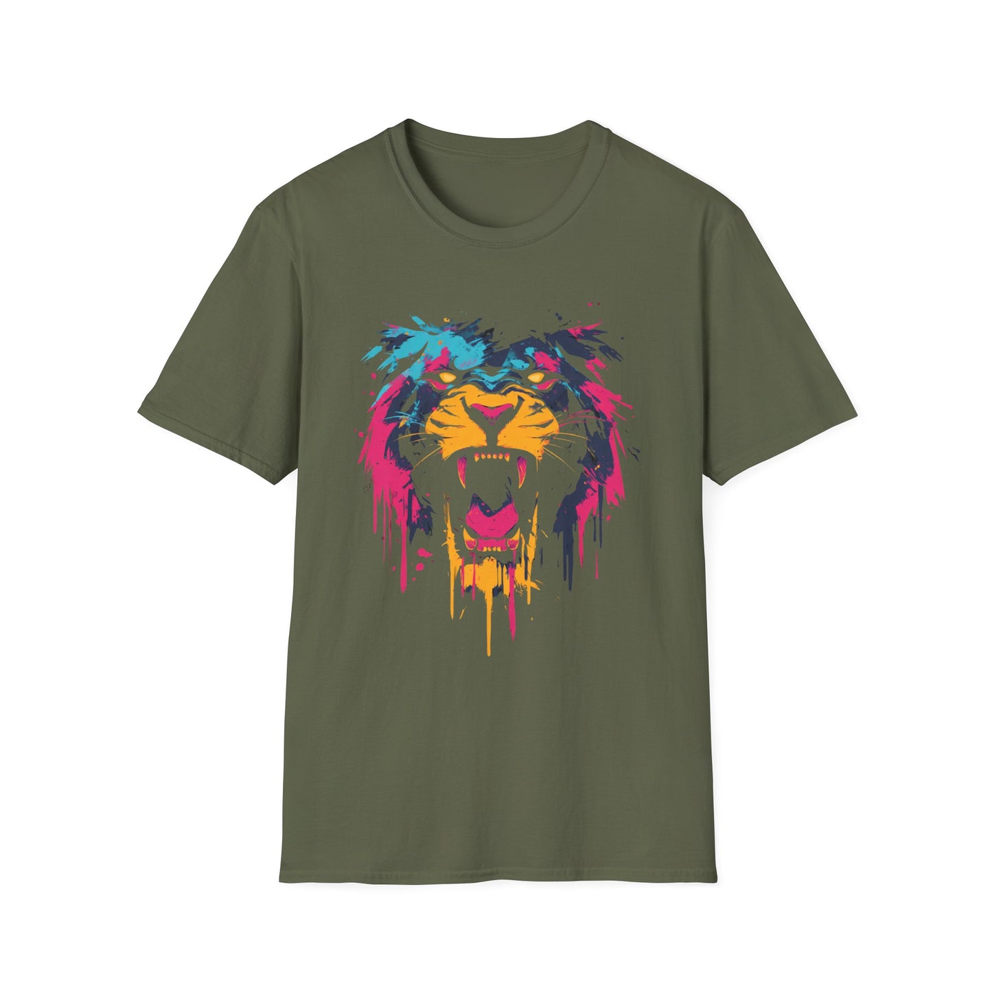 Roar Of Glory Neon Lion T-Shirt