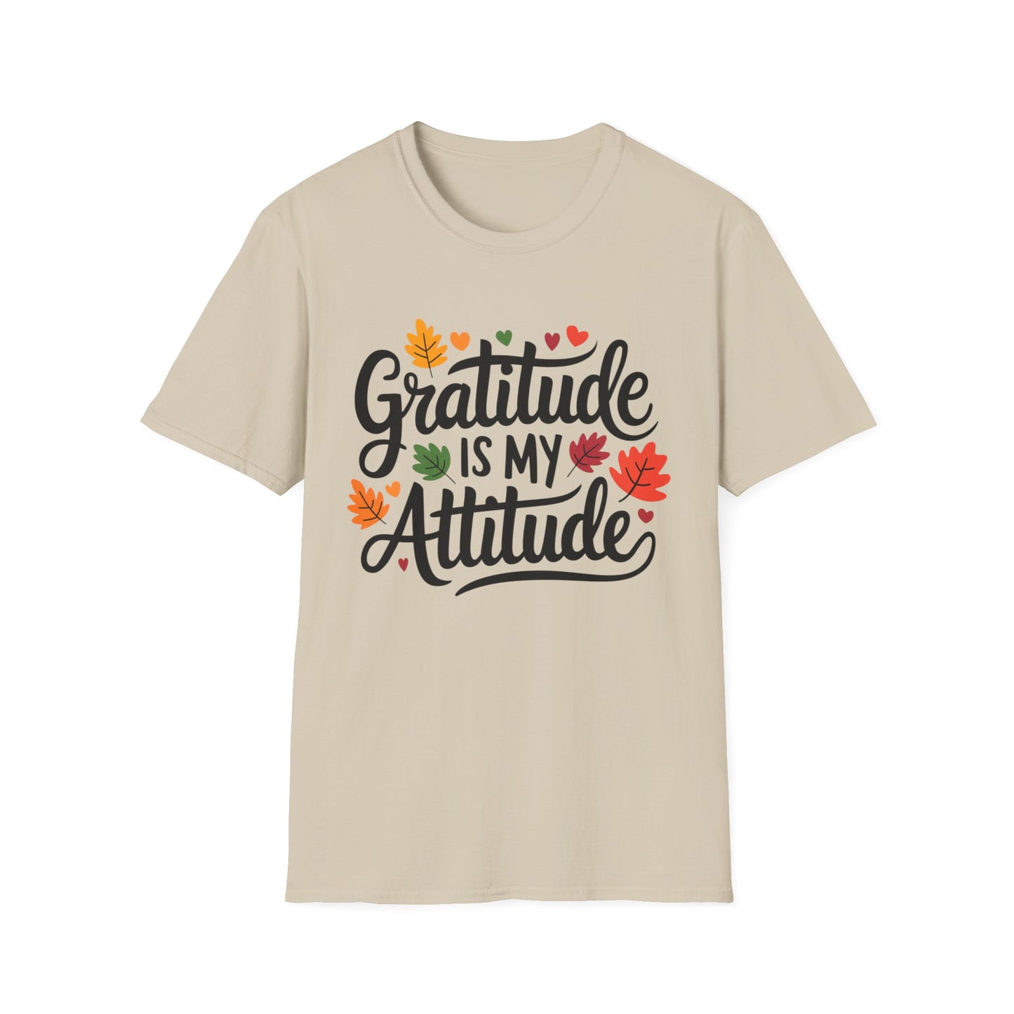 Gratitude Is My Attitude – Autumn Heart Edition Short Sleeve Tee