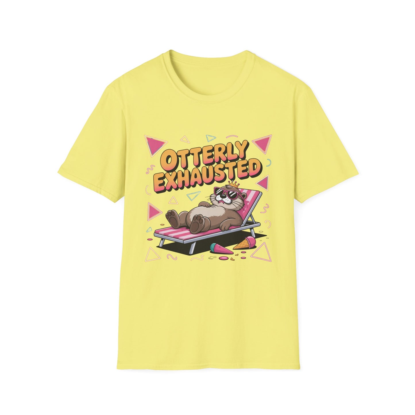 Otterly Exhausted Tee – Crowned, Crashed, and Cute