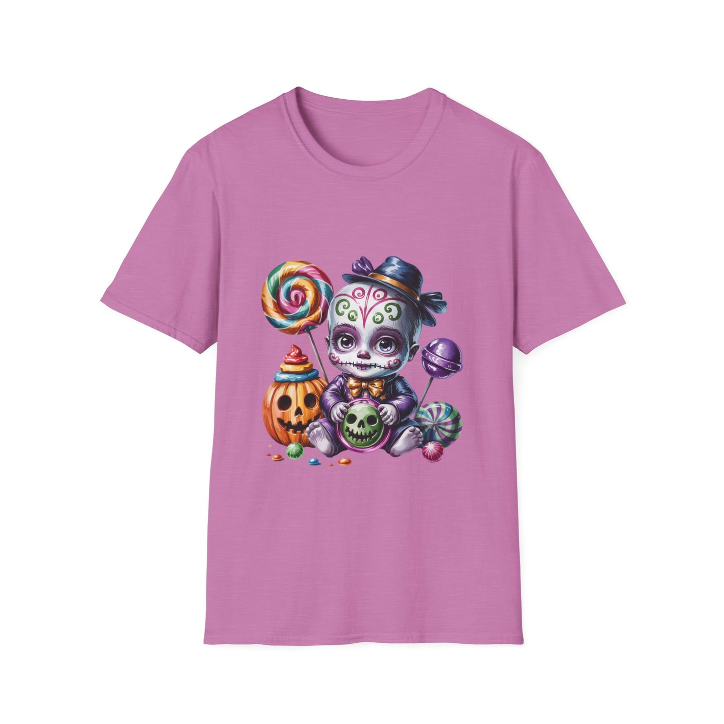 Baby Skeleton Halloween T-Shirt, Spooky Trickster Tee, Sugar Skull Costume Shirt, Halloween Party Top, Day of the Dead Graphic Tee
