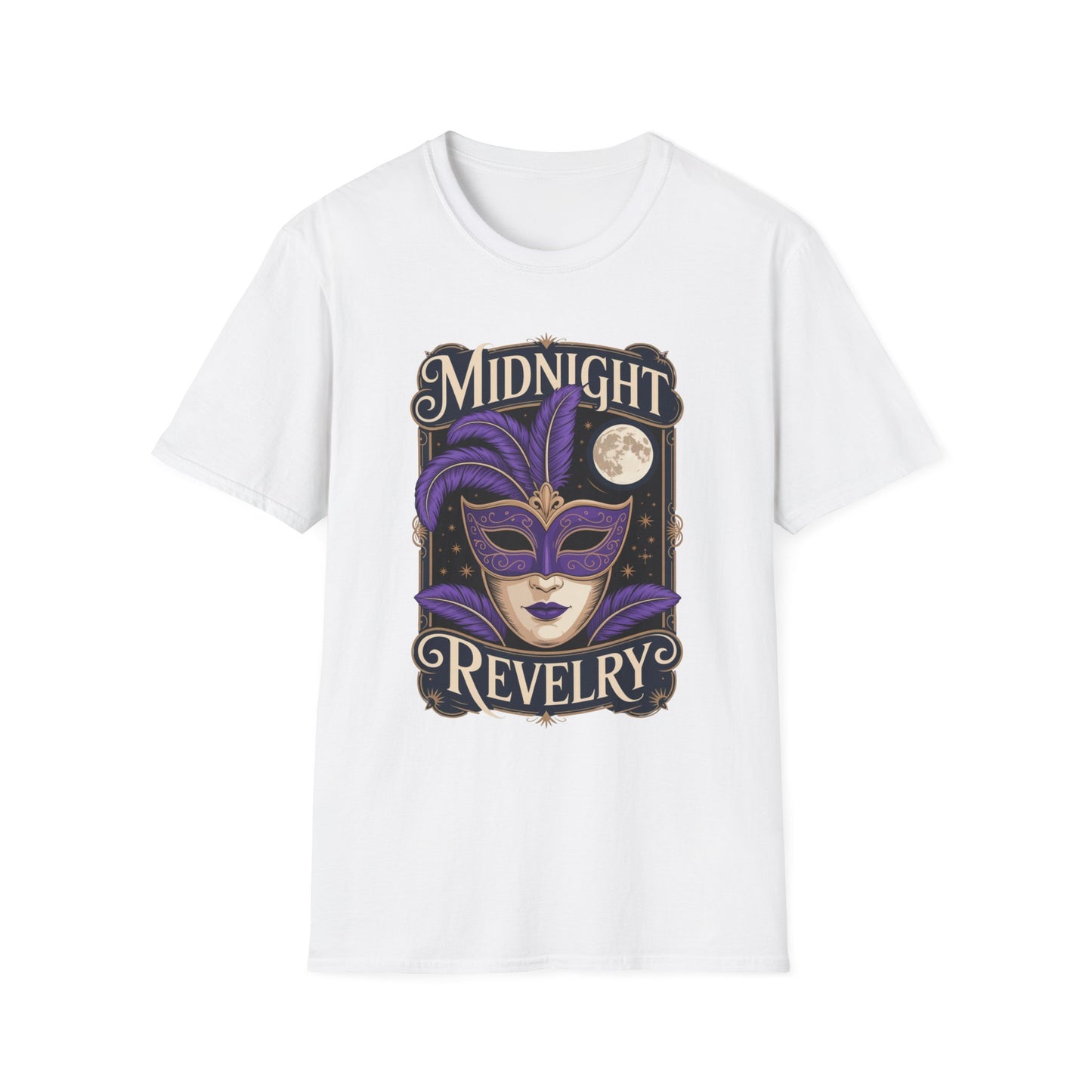 Midnight Revelry Masquerade Graphic Tee