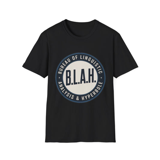 B.L.A.H. Tee – Bureau of Linguistic Analysis & Hyperbole
