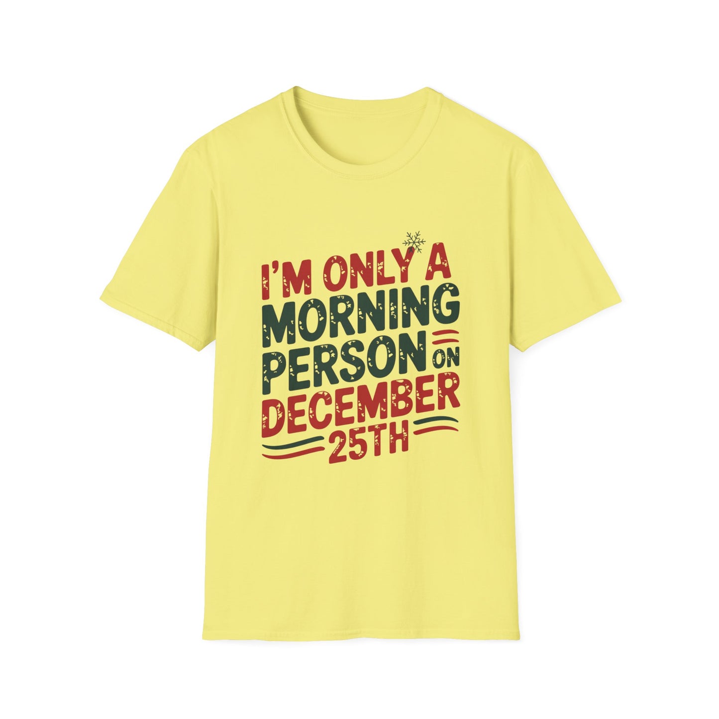 December 25th Morning Tee – Powered by Presents & Peppermint