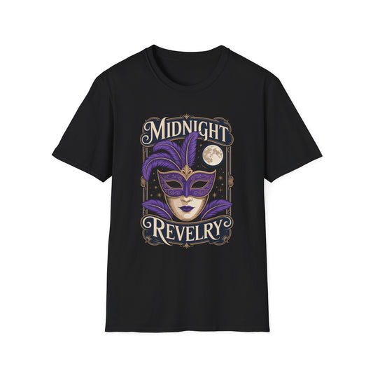 Midnight Revelry Masquerade Graphic Tee