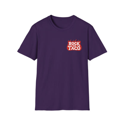 Rock Yo Taco Front Chest Logo and Back Print Tee