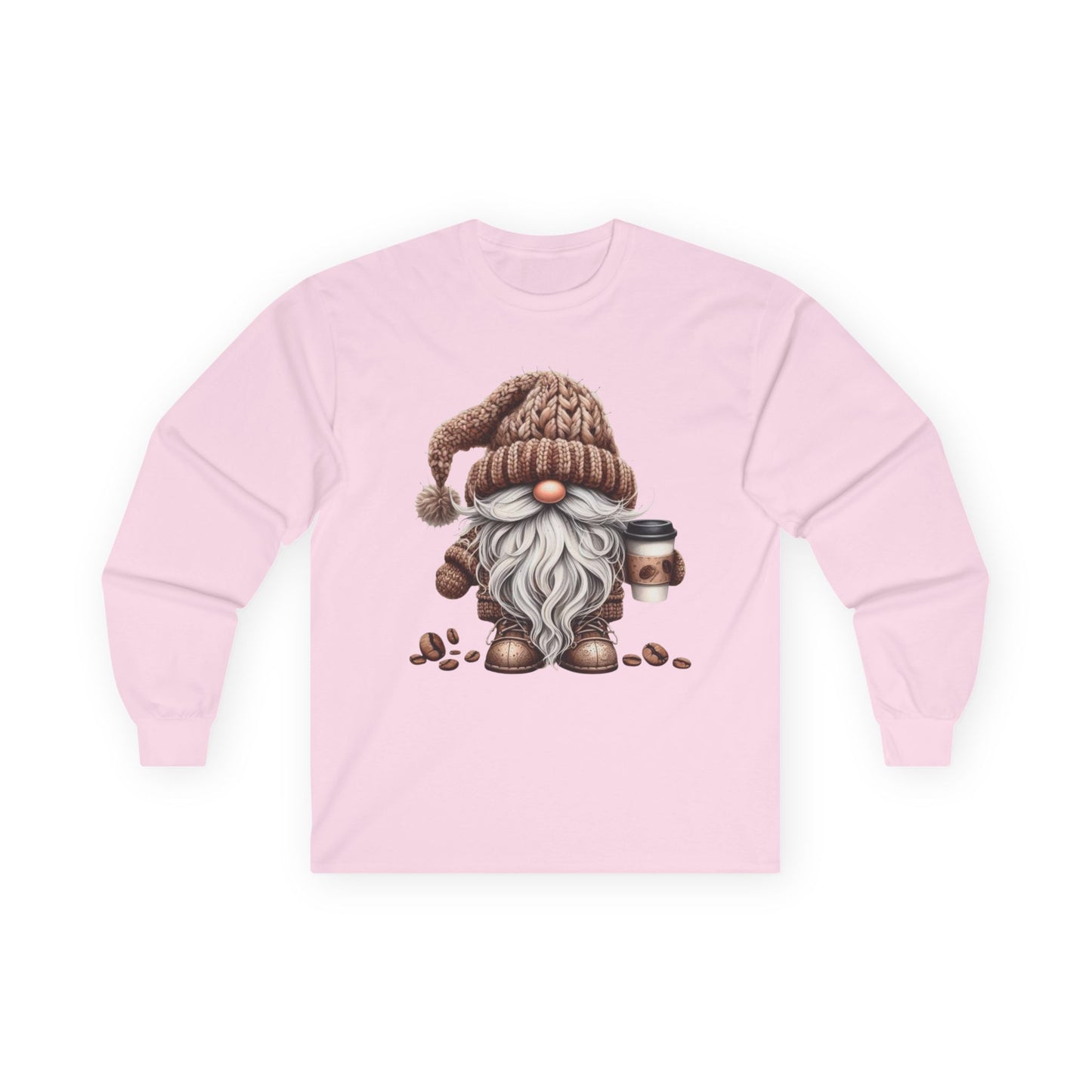 “Coffee Gnome” Long Sleeve Tee – Brewed & Bearded Edition