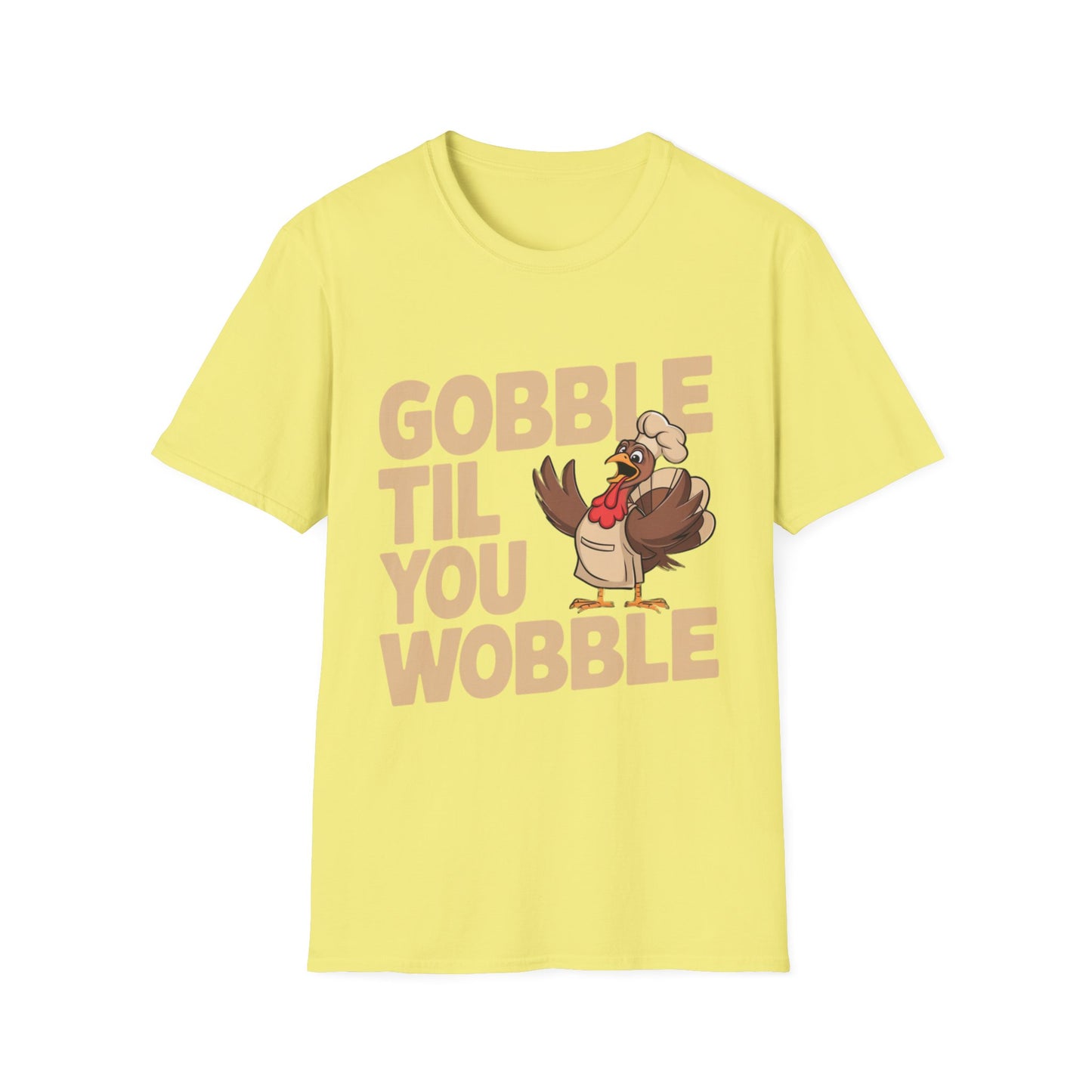 Gobble Til You Wobble – Chef Turkey Edition Short Sleeve Tee
