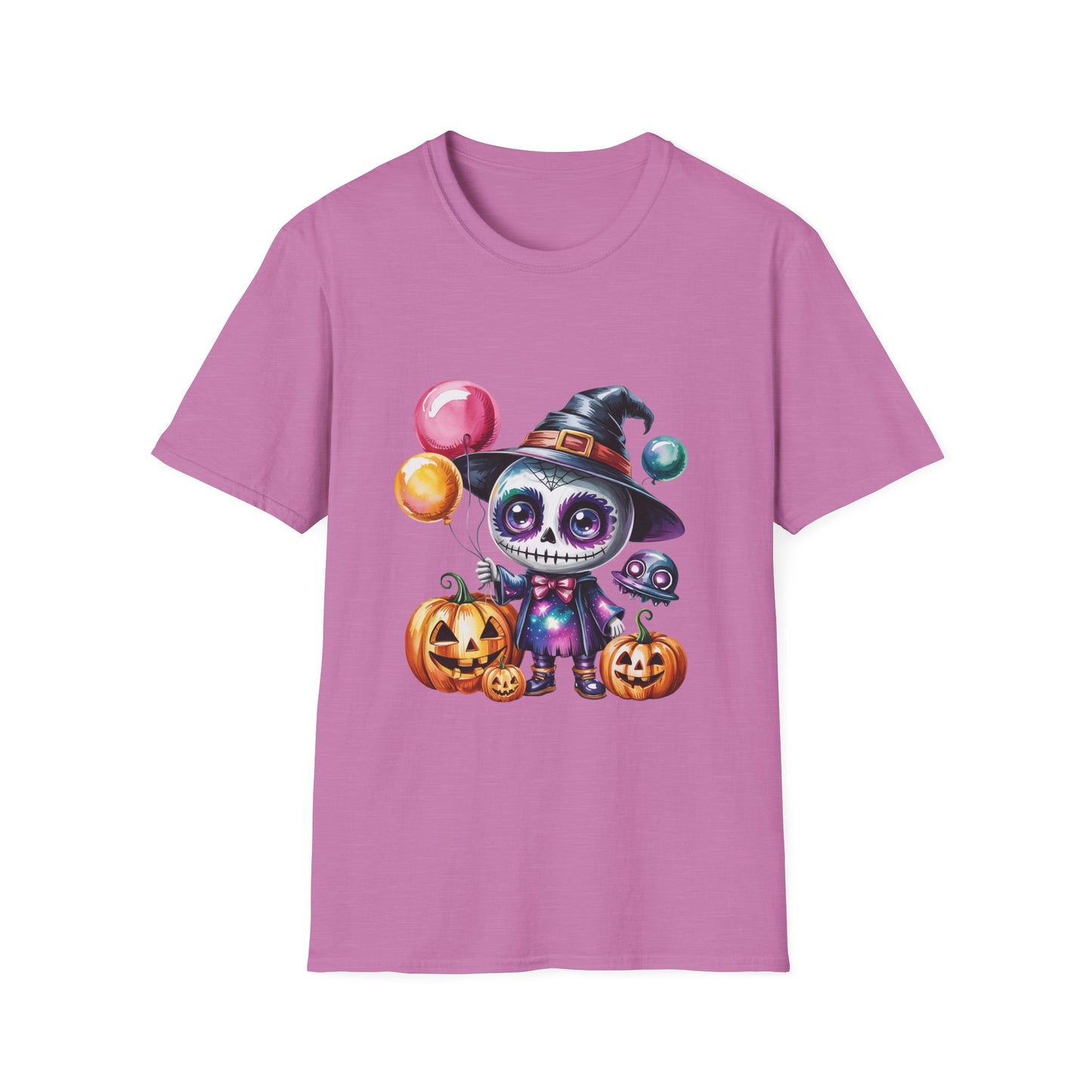 Baby Skeleton Witch Halloween T-Shirt, Spooky Trickster Tee, Sugar Skull Costume Shirt, Halloween Party Top, Day of the Dead Graphic Tee