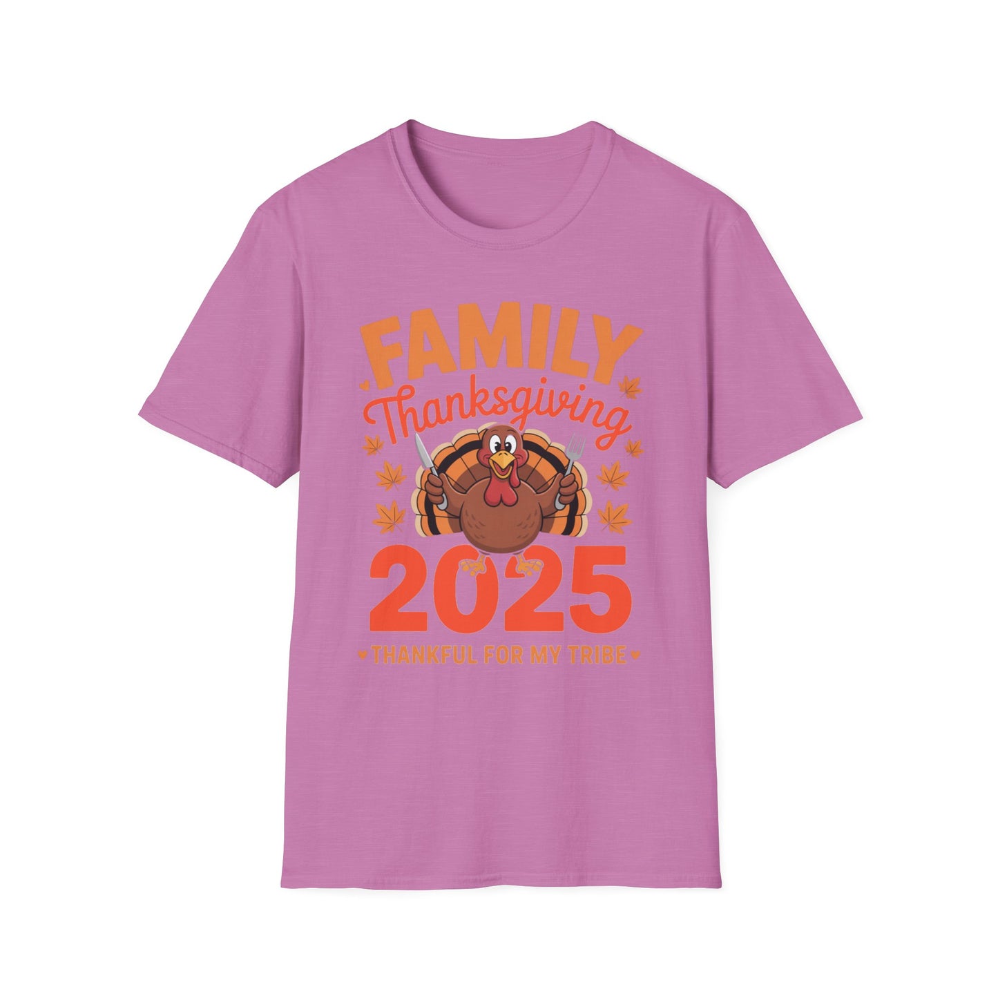 Thankful for My Tribe – Family Thanksgiving 2025 Short Sleeve Tee