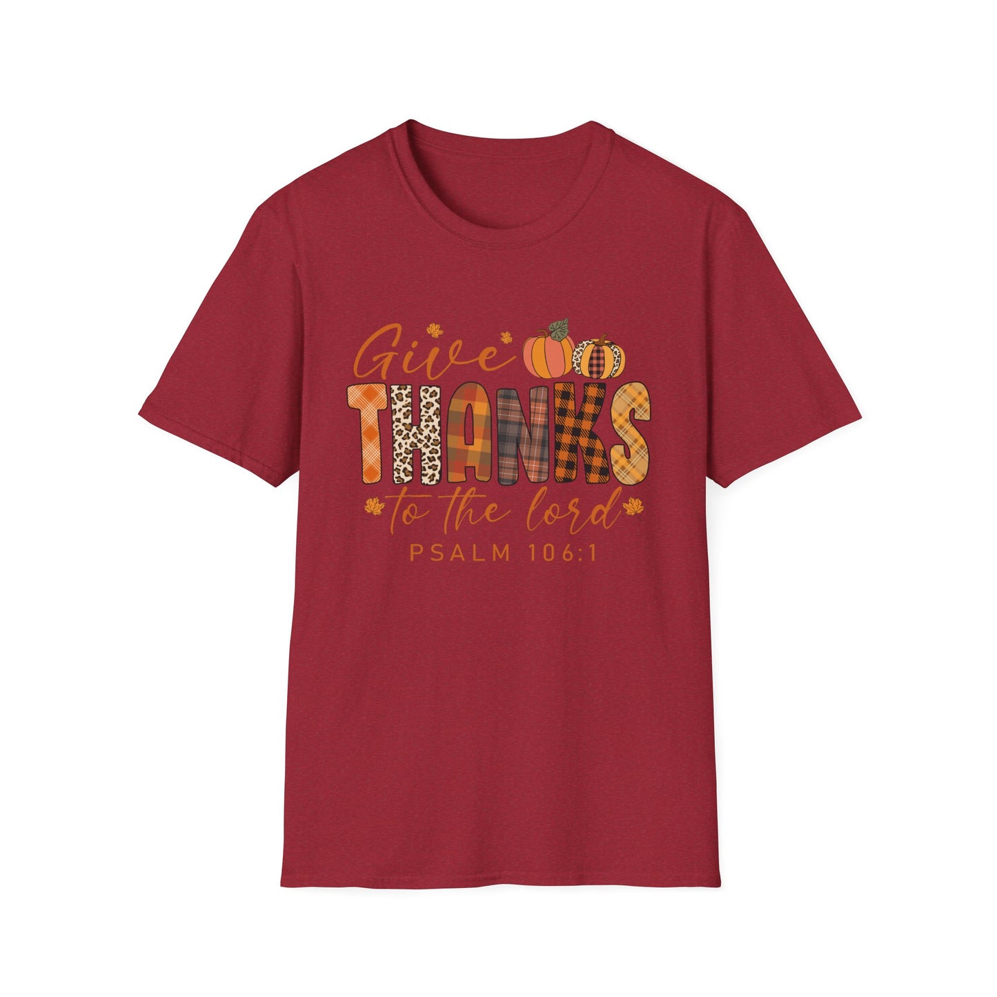 Give THANKS to the Lord – Psalm 106:1 Short Sleeve Tee