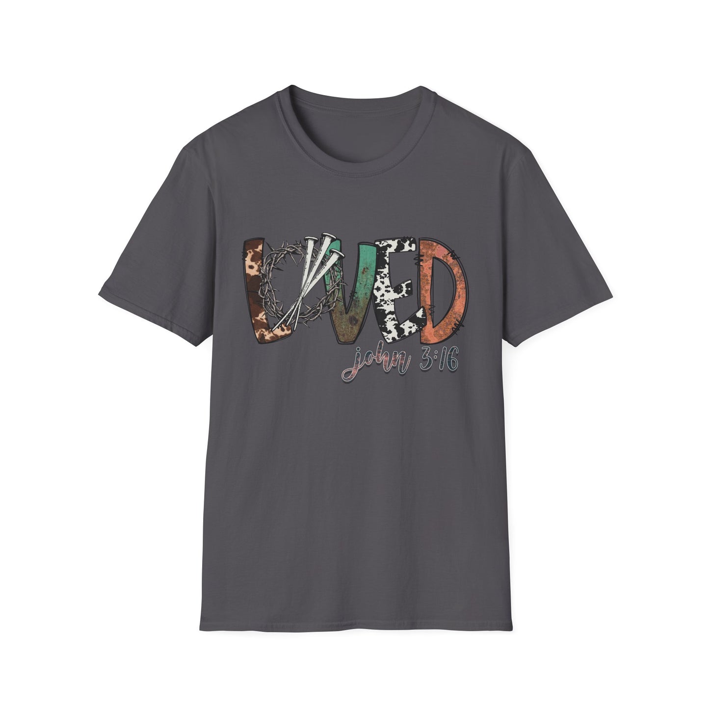 LOVED – John 3:16 Textured Faith Tee