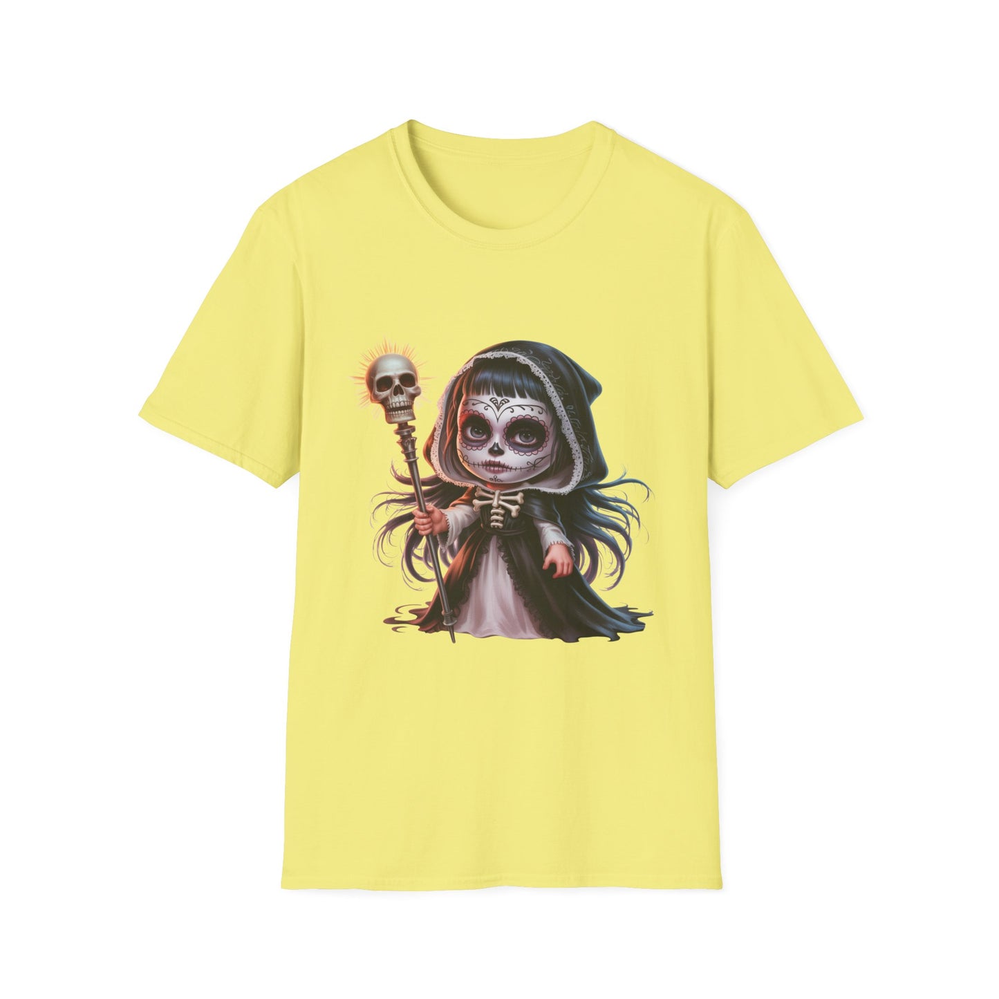 Reverent Gothic T-Shirt, Sacred Halloween Tee, Sugar Skull Shirt, Day of the Dead Top, Gothic Fantasy Clothing