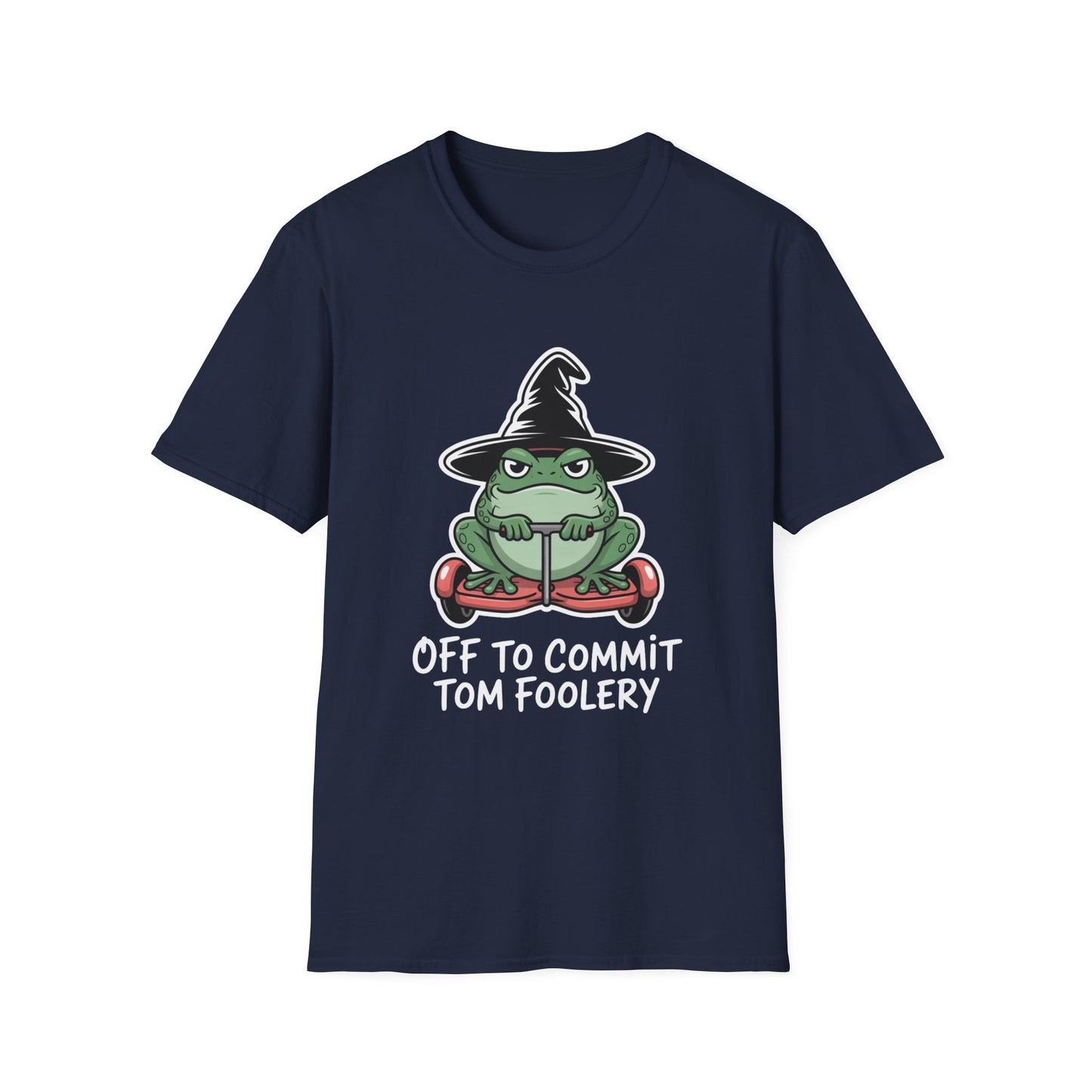 Tom Foolery Halloween Softstyle T-Shirt, Halloween Shirt, Sarcastic Frog Shirt, Funny Frog Satire Shirt