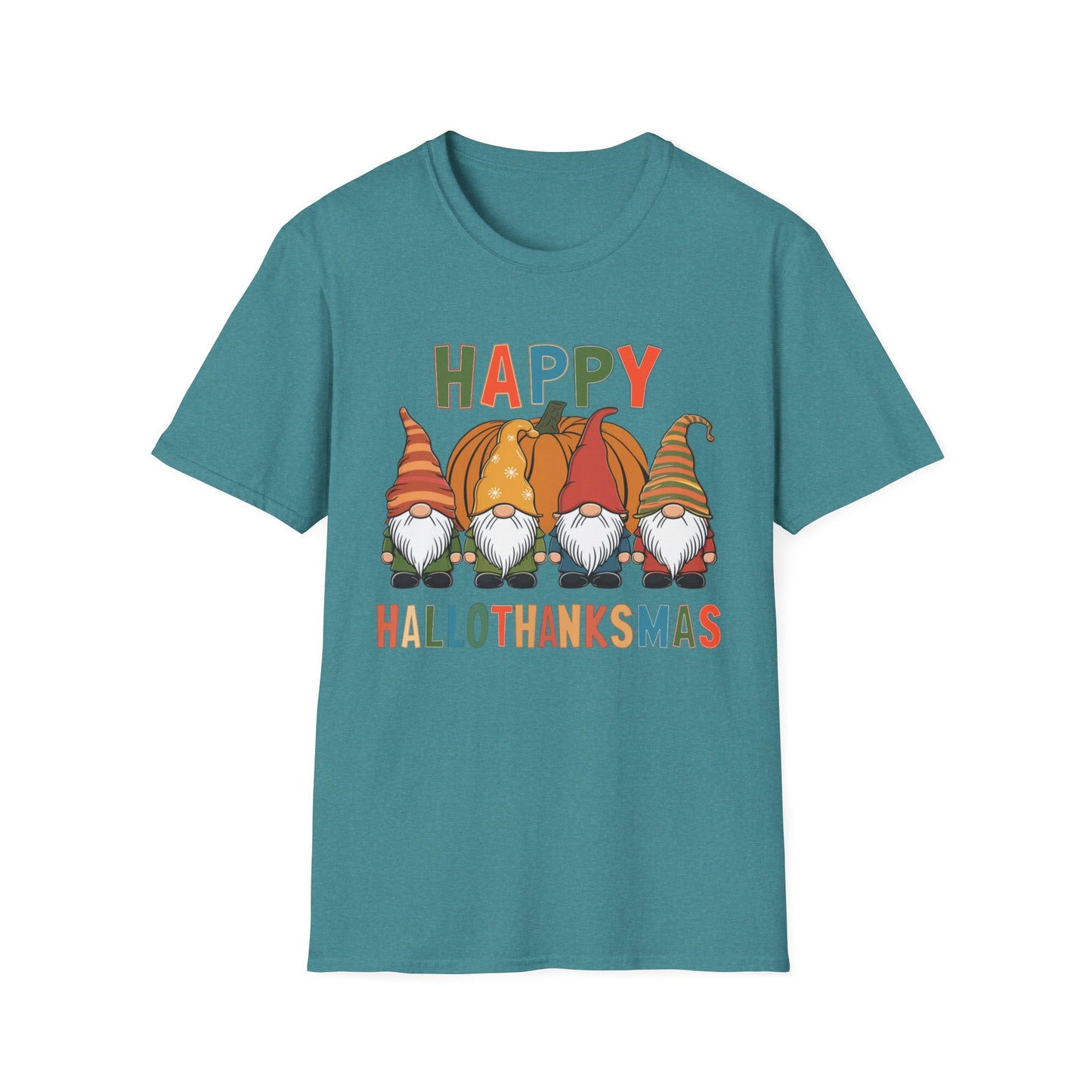 Happy HalloThanksMas – Gnome Squad Edition Short Sleeve Tee