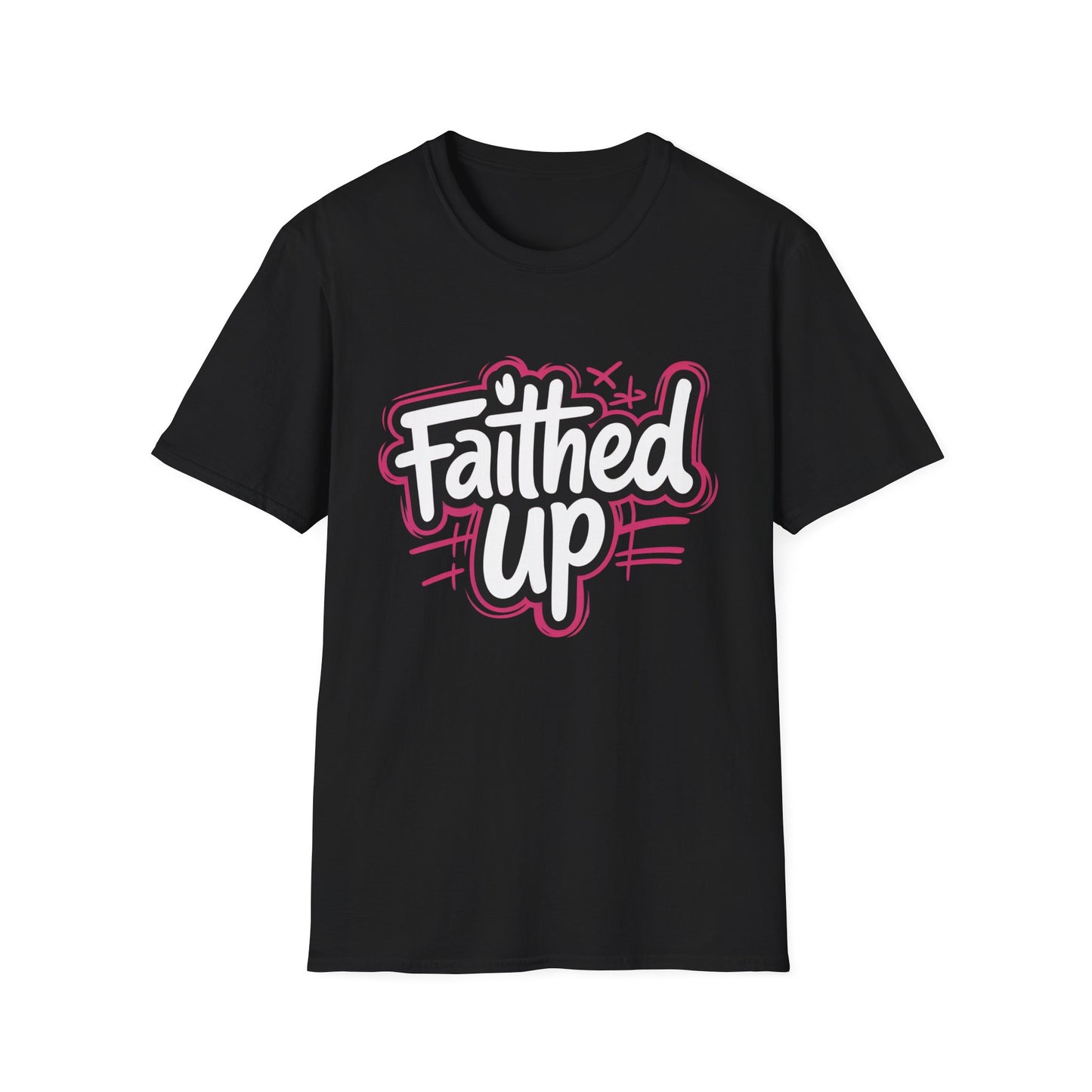 Faithed Up – Bold Faith T-Shirt PINK