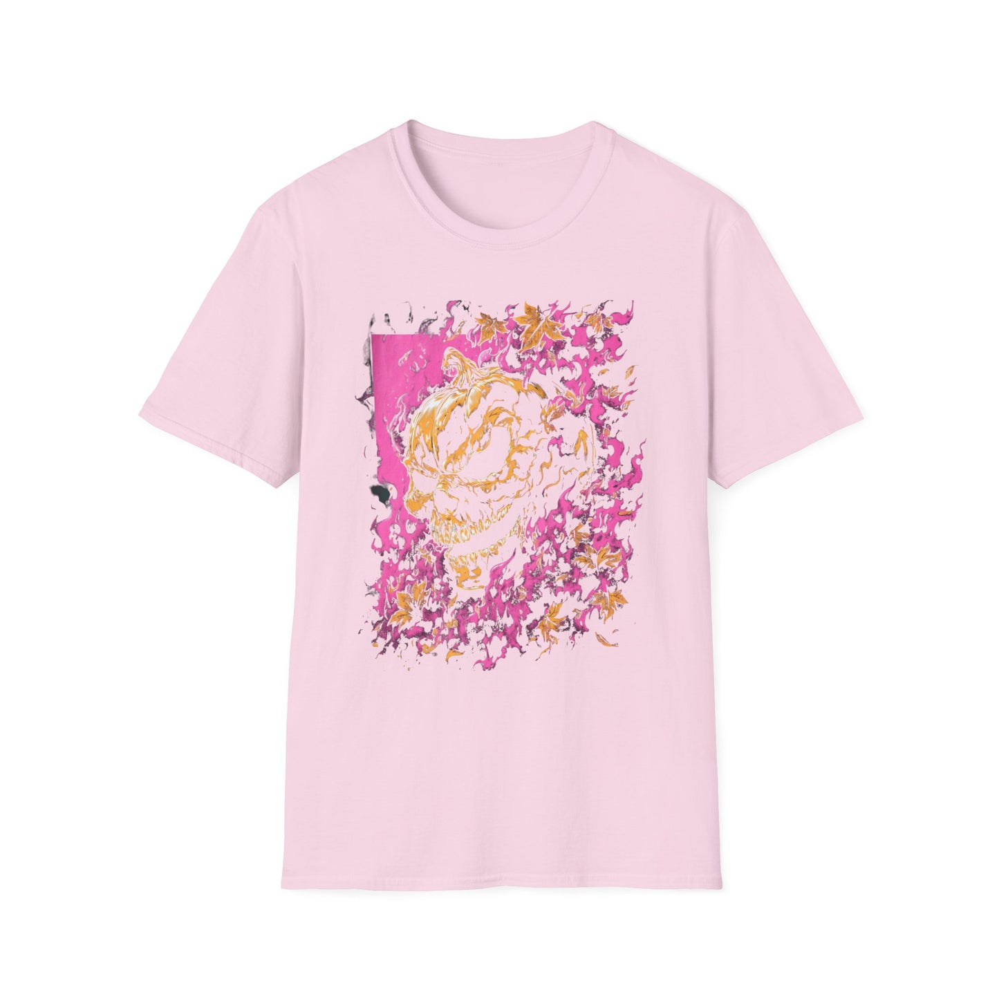 Hellgourd Flaming Skull Halloween Head Tee