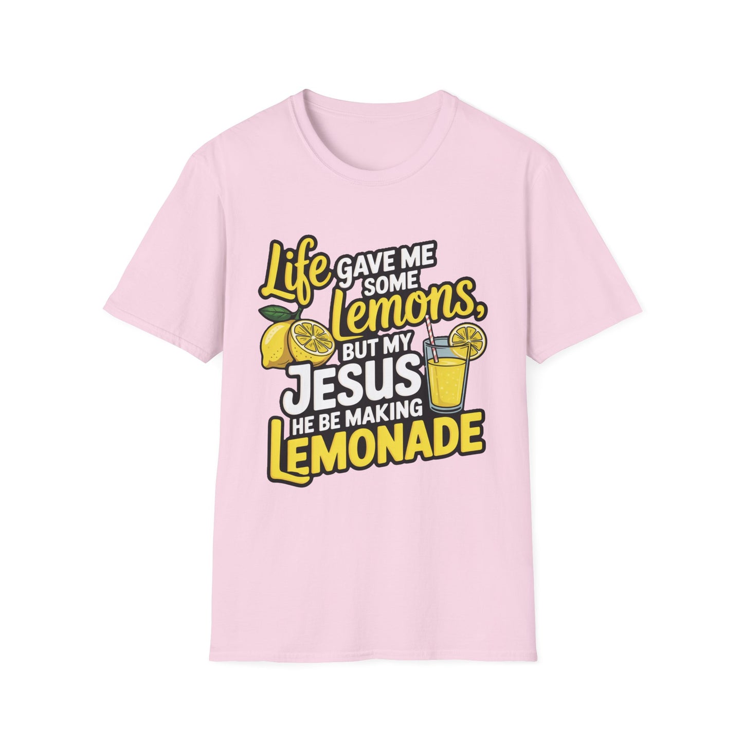 Life Gave Me Lemons, But My Jesus Made Lemonade – Faith-Fueled Graphic T-Shirt