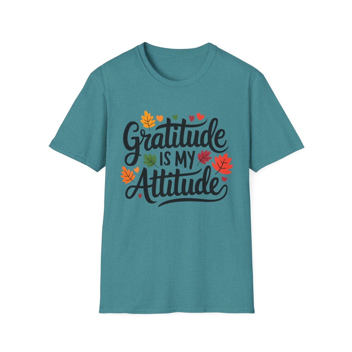 Gratitude Is My Attitude – Autumn Heart Edition Short Sleeve Tee