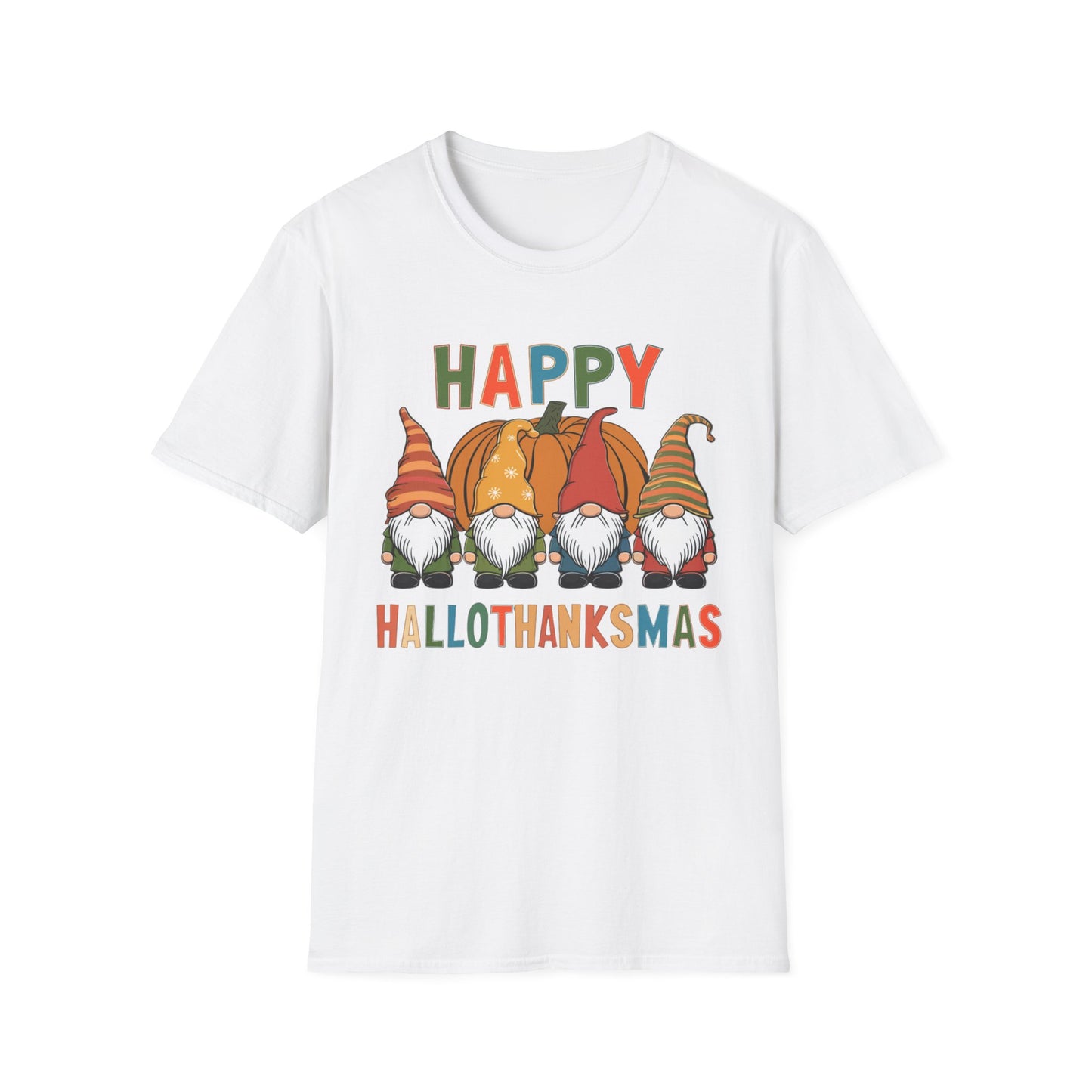 Happy HalloThanksMas – Gnome Squad Edition Short Sleeve Tee