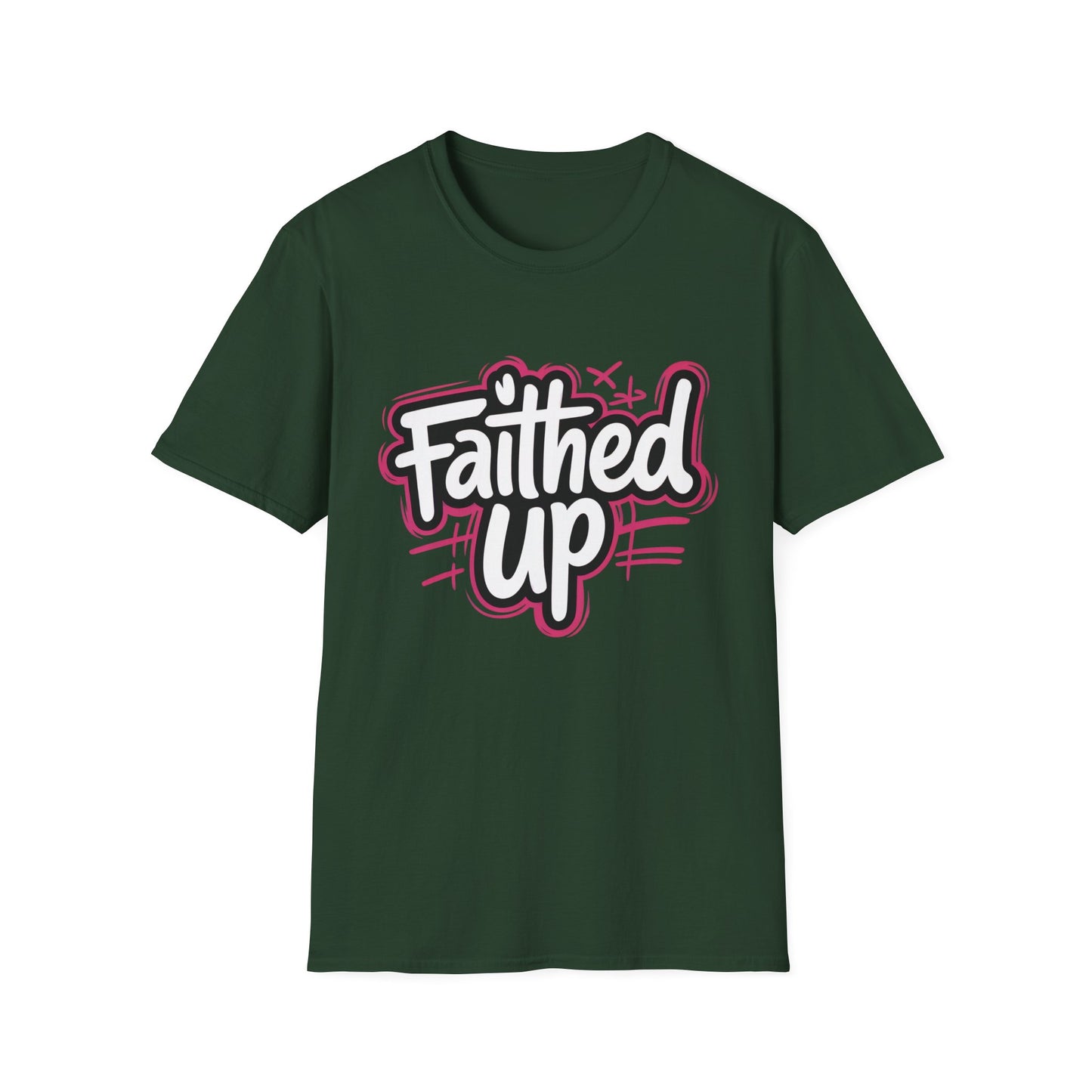 Faithed Up – Bold Faith T-Shirt PINK