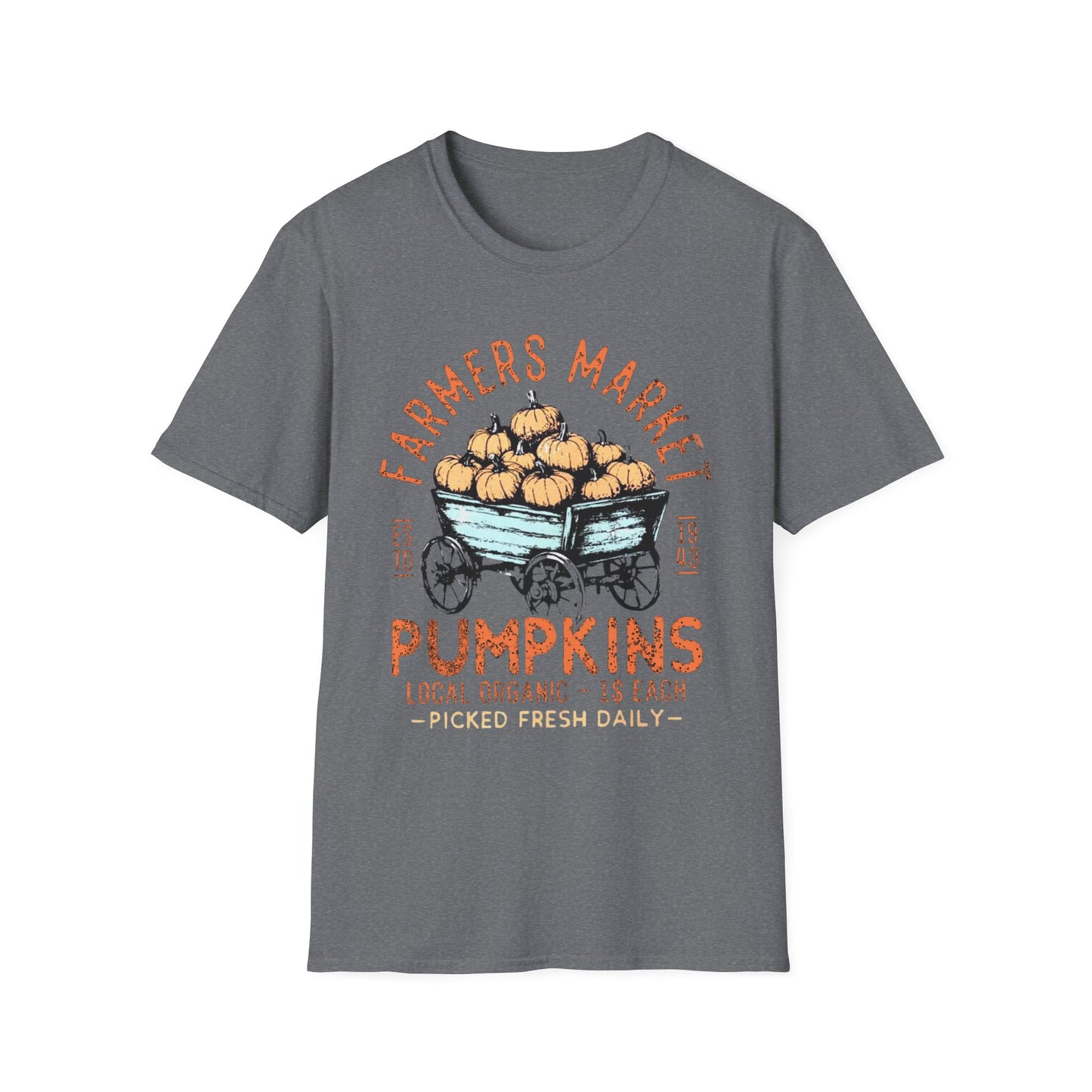 “Farmers Market Pumpkin Cart” Tee – Est. 1943 Edition