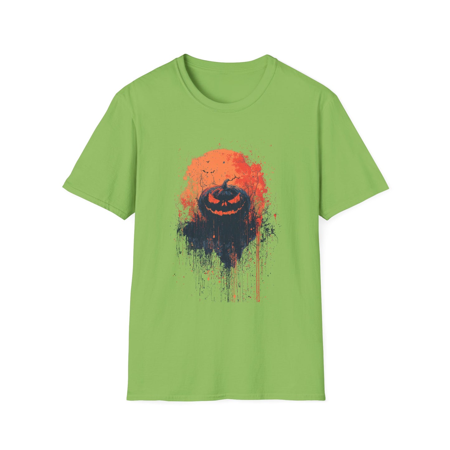 Moonlit Menace Halloween Pumpkin Tee