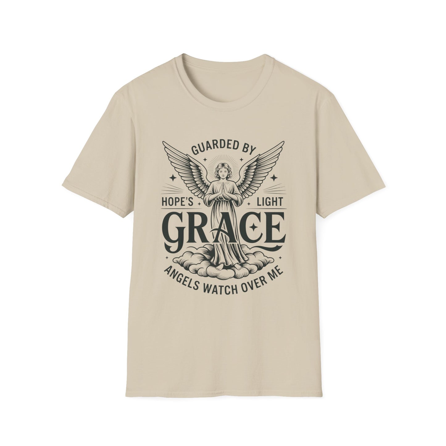 Guarded by Grace – Angel Prayer Tee with Hope & Light