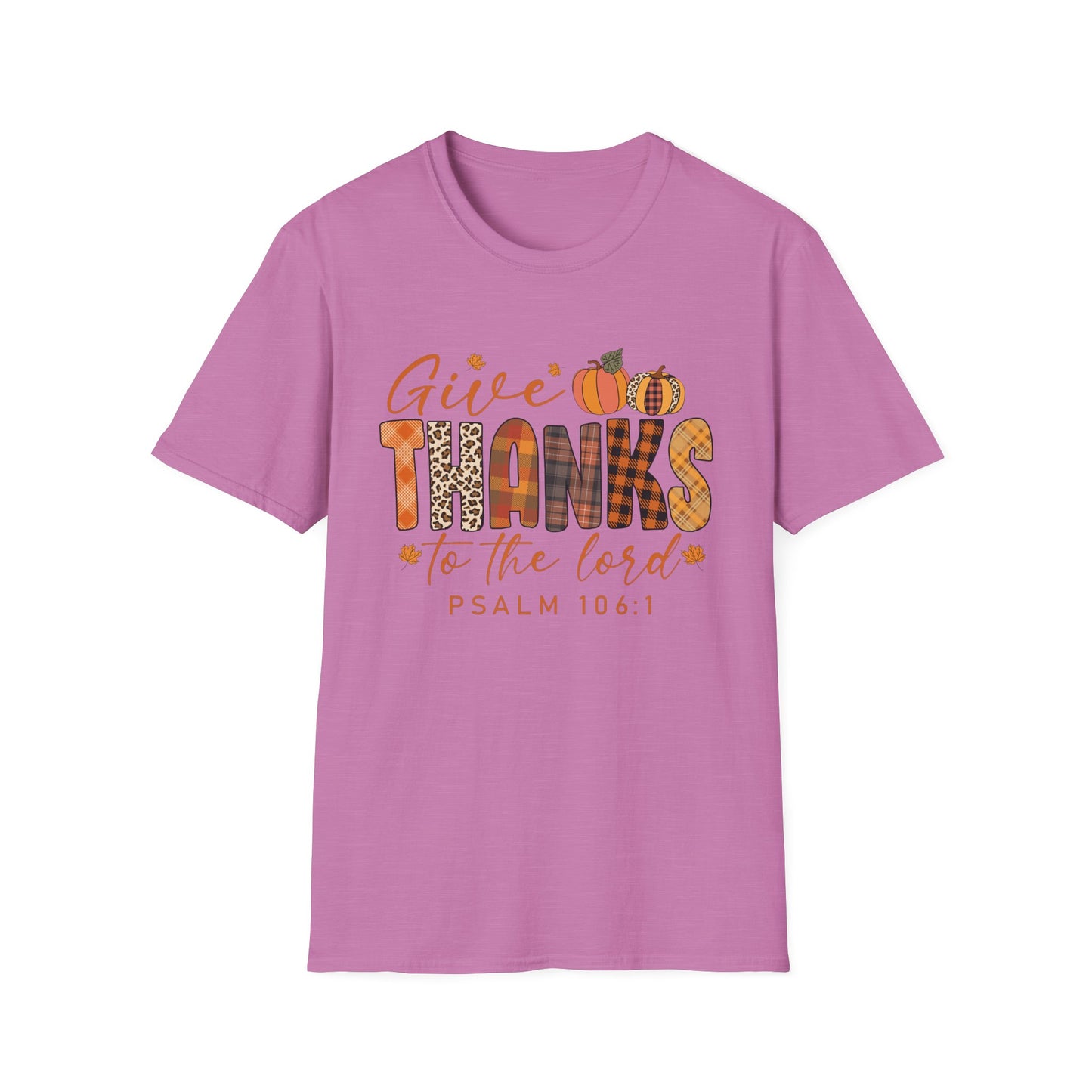Give THANKS to the Lord – Psalm 106:1 Short Sleeve Tee