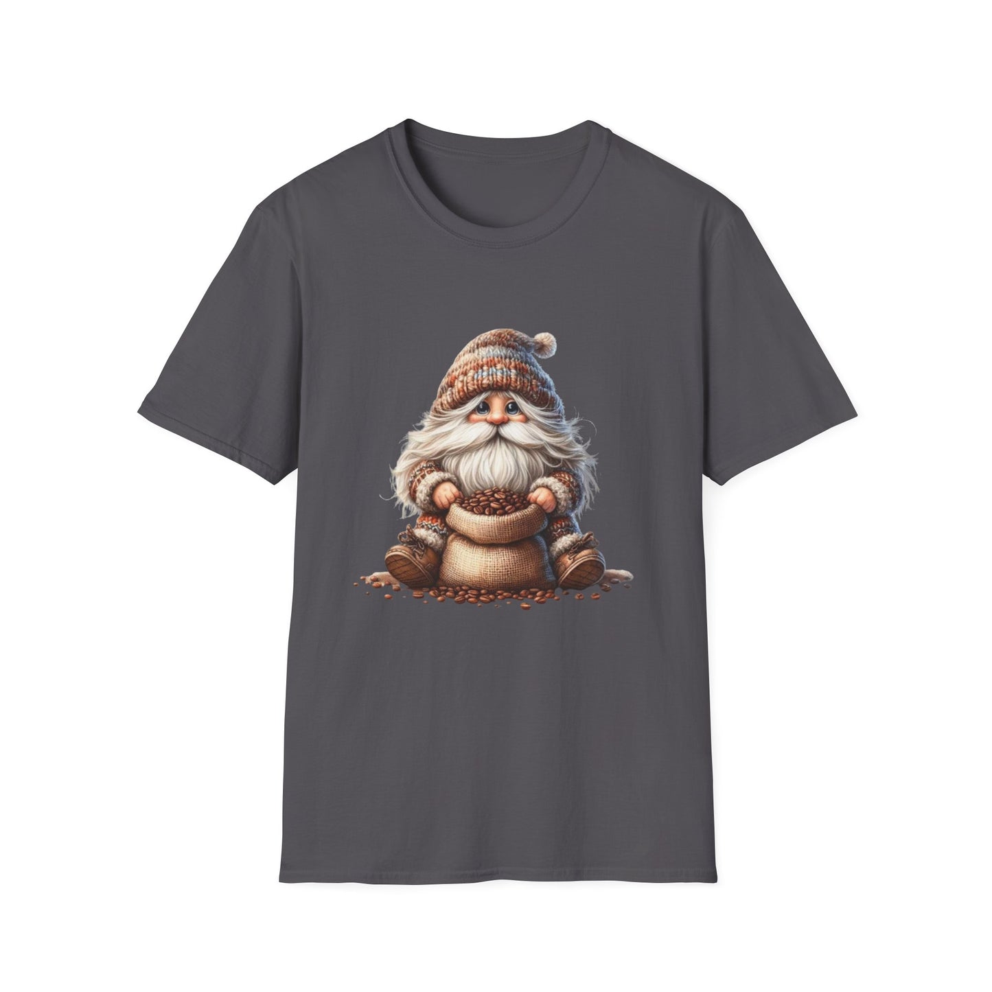 “Coffee Bean Gnome” Tee – Brewed & Bearded Edition
