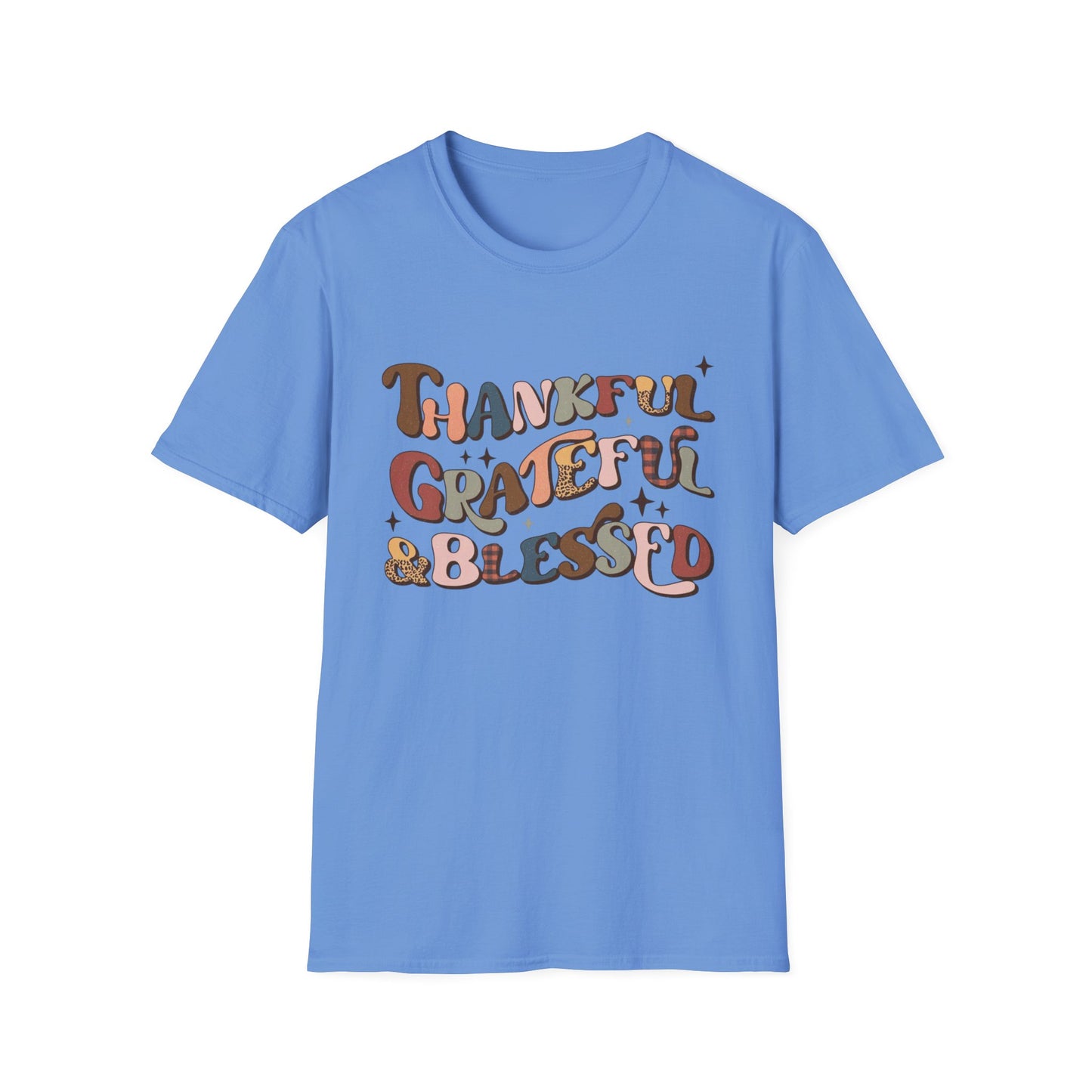 Thankful. Grateful. & Blessed. Short Sleeve Tee