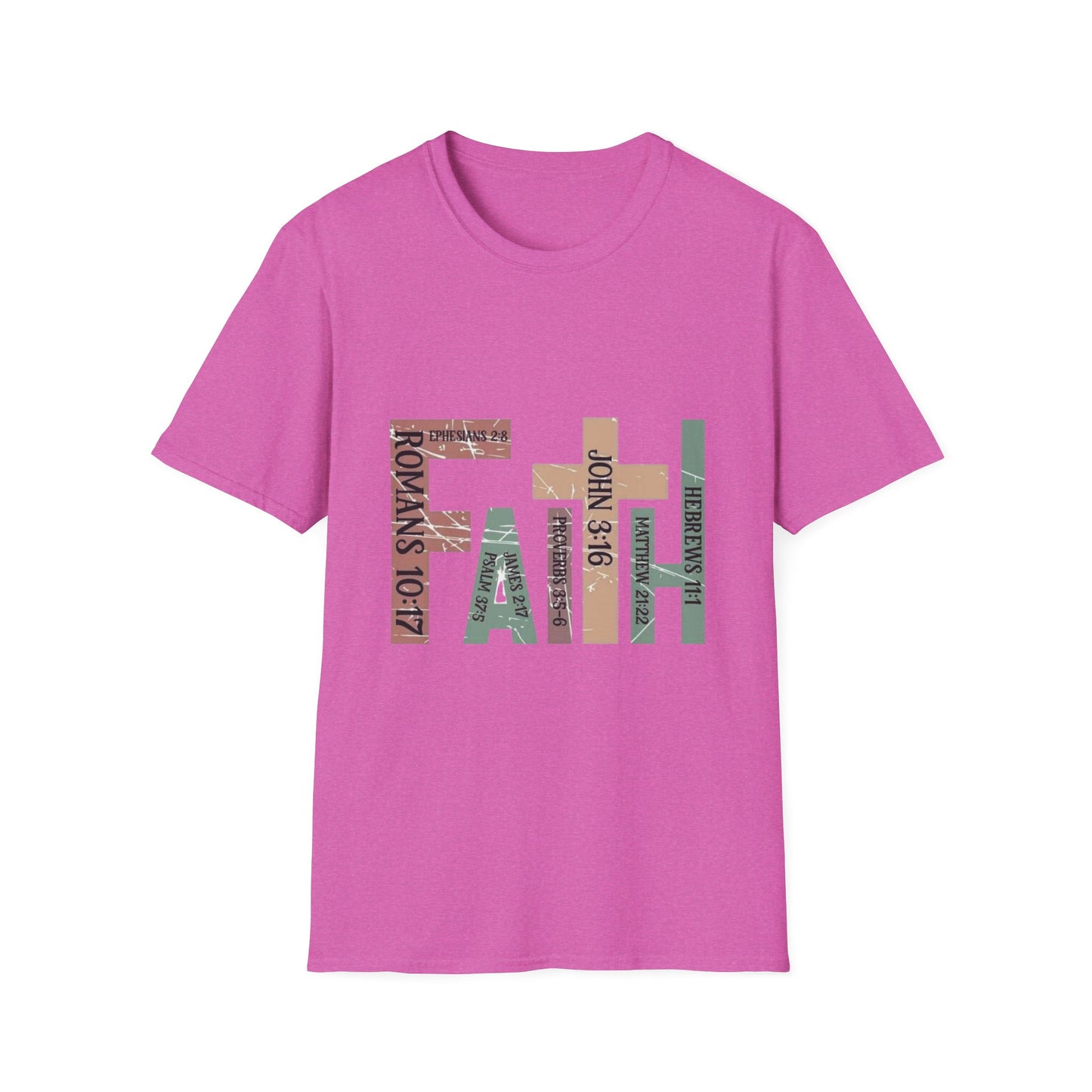 FAITH Bible Verse Graphic Tee – Scripture-Filled Letters Design